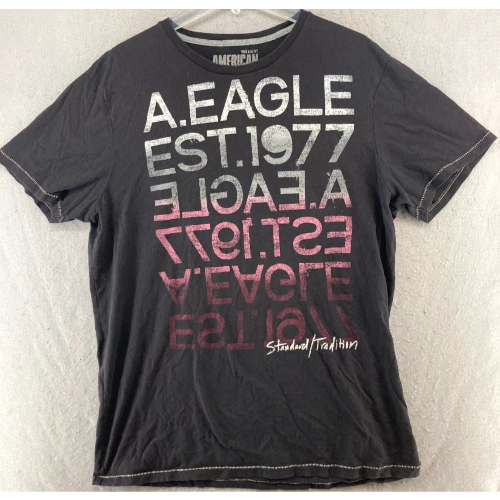 American Eagle Outfitters American Eagle Outfitters Shirt Mens XLT Black Vintage 90s Eagle TShirt Graphic Print 77 Size US XL / EU 56 / 4 - 2 Thumbnail