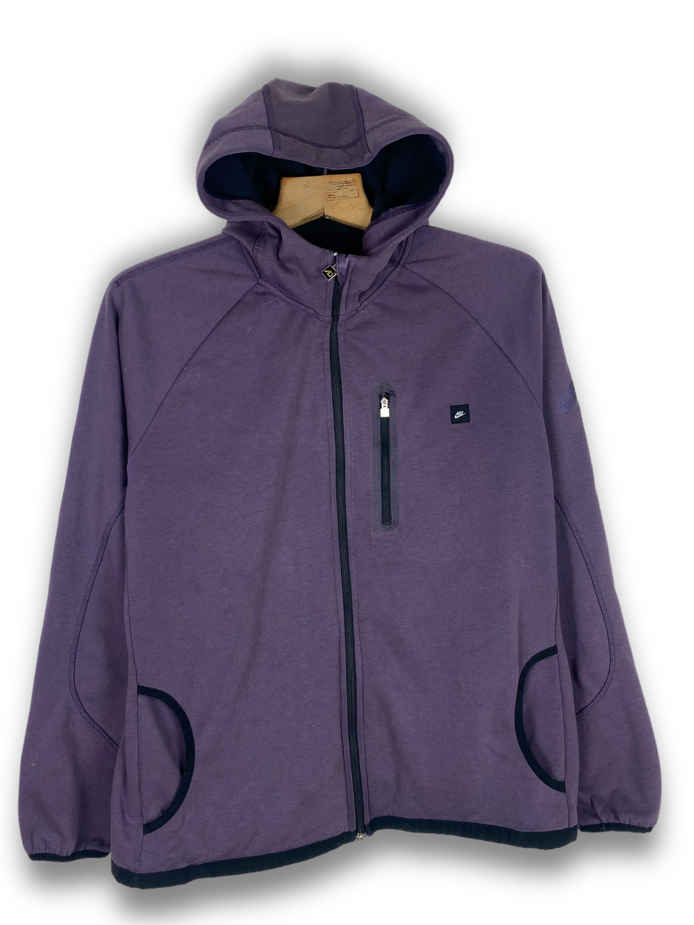 Nike Vintage NIKE AD Purple Faded Tech Zip M479 Size US L / EU 52-54 / 3 - 1 Thumbnail