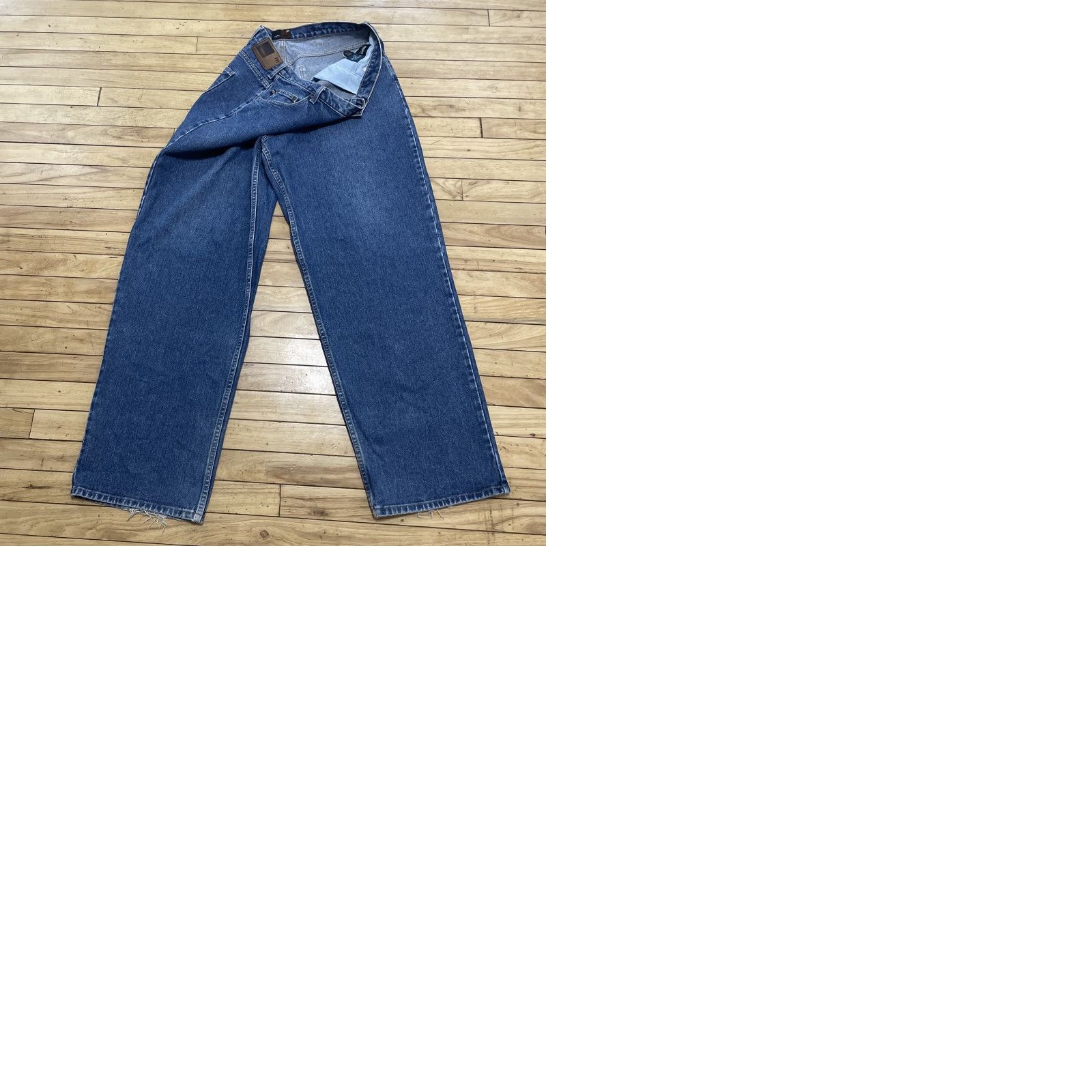 Mossimo Mossimo Gene Jeans Steam Boat Cut Men 38x34 Vtg 90s Baggy Skater Denim Wide Blue Shirt Mens Size US 38 / EU 54 - 12 Thumbnail