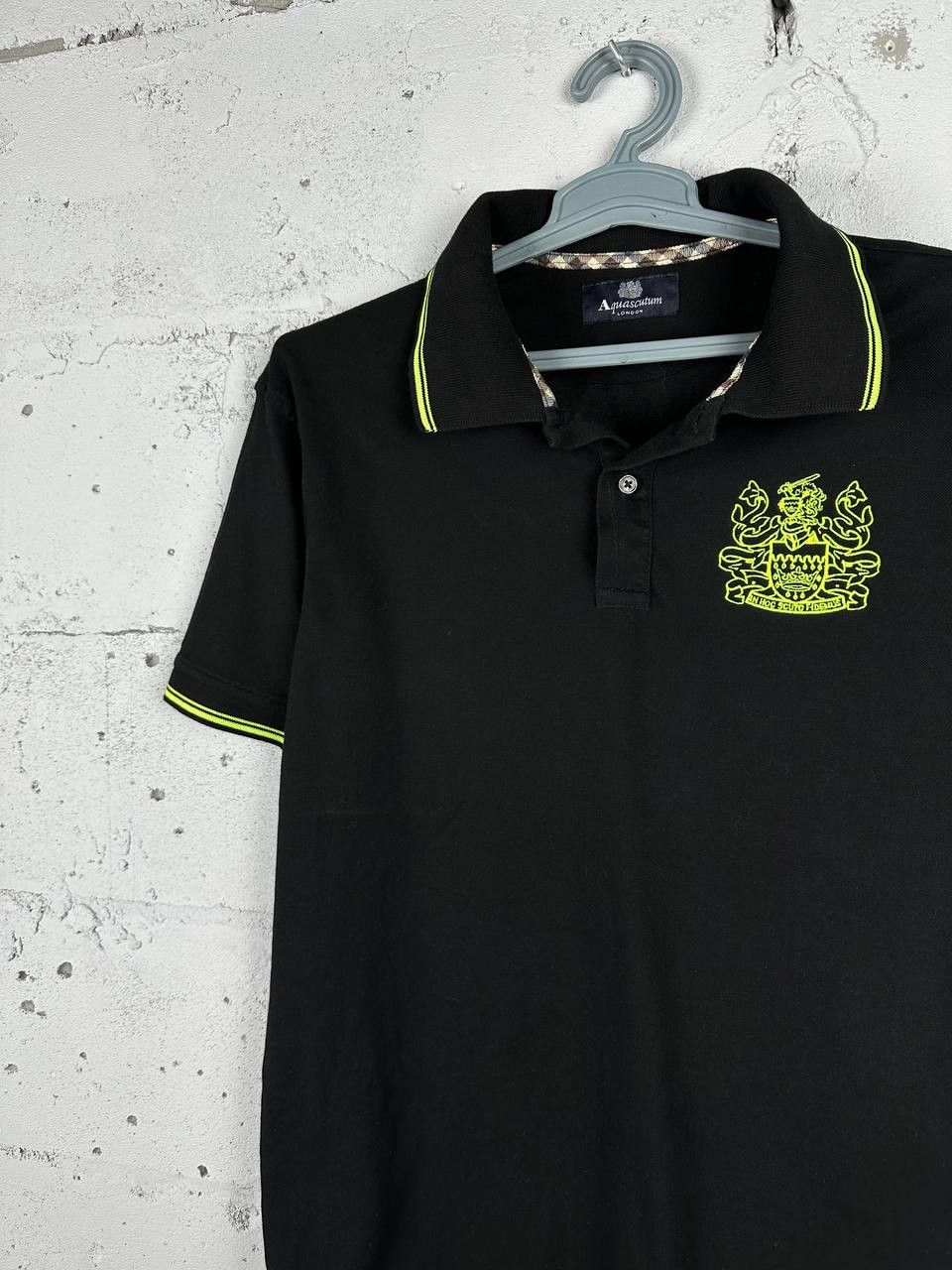 Aquascutum × Vintage Vintage Luxury Aquascutum London Streetwear Polo T Shirt Size US L / EU 52-54 / 3 - 3 Thumbnail