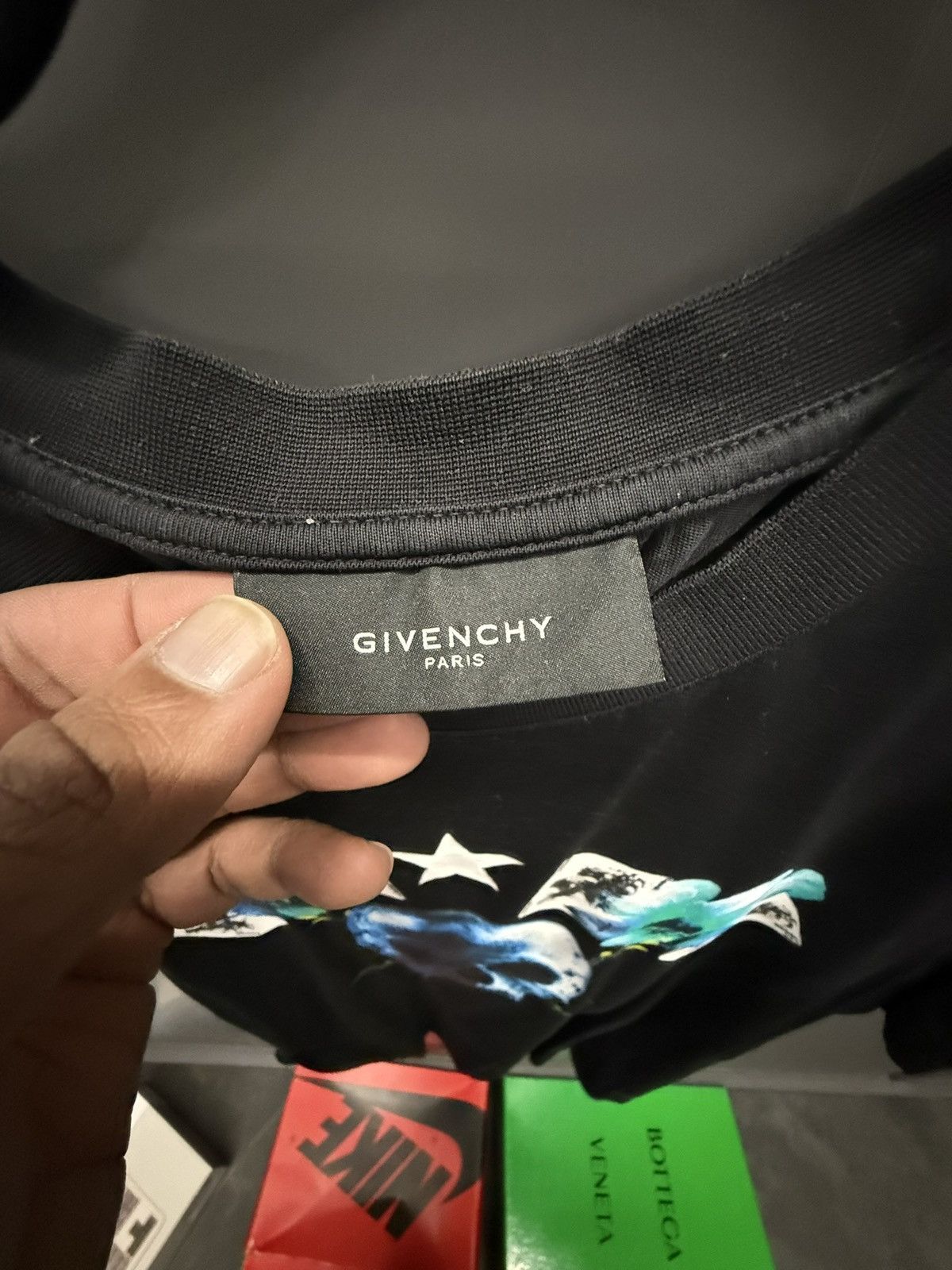 Givenchy Givenchy Aw 2012 Skull Flower T-Shirt Black Large Size US L / EU 52-54 / 3 - 5 Thumbnail