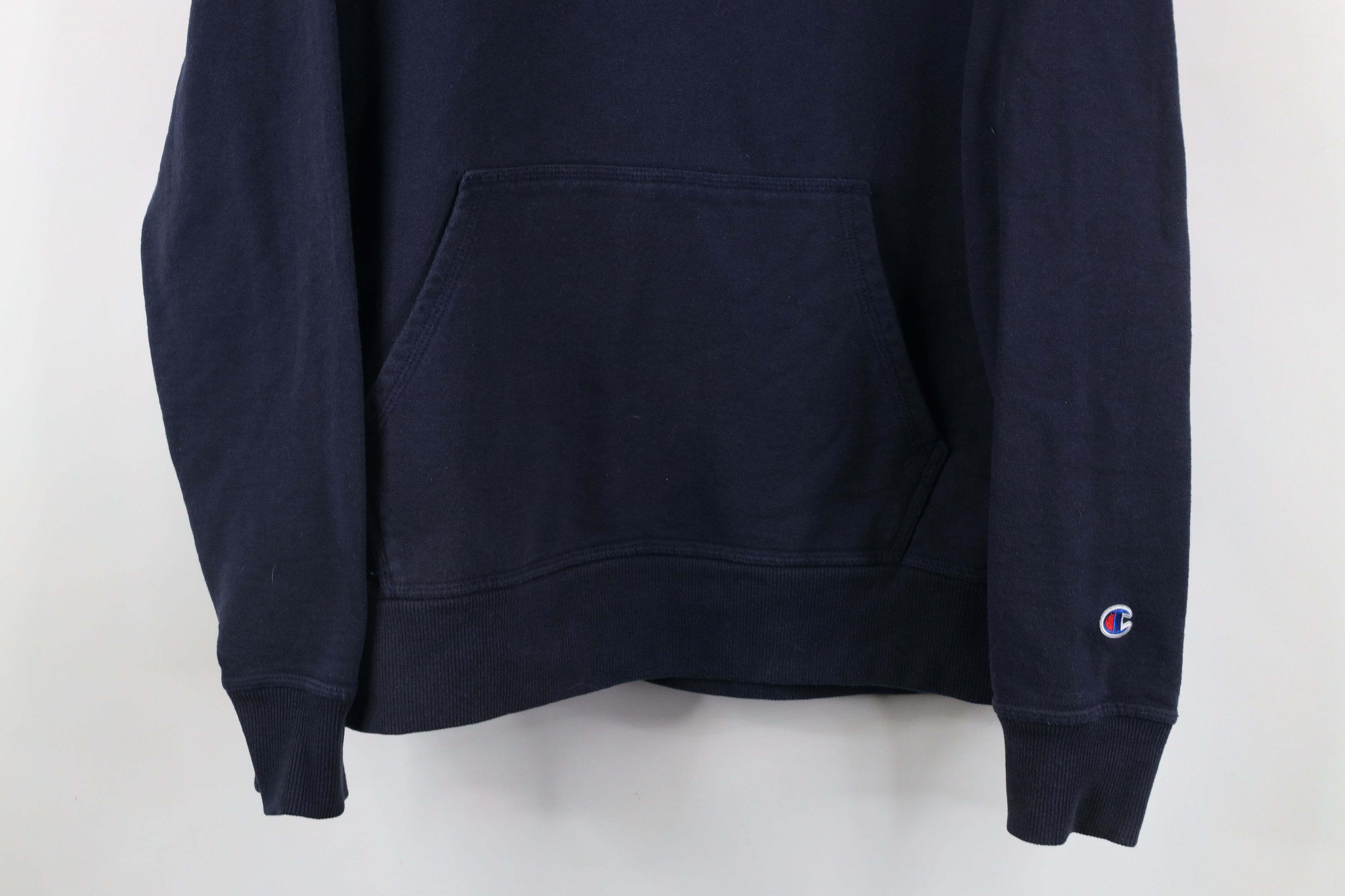 Champion × Vintage Vintage Champion Classic Logo Hoodie Sweatshirt Navy Blue Size US M / EU 48-50 / 2 - 3 Thumbnail
