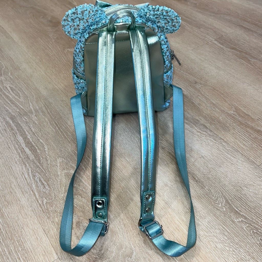 Disney Loungefly Disney Parks Arendelle Aqua Frozen Minnie Ears Bac Size ONE SIZE - 15 Thumbnail