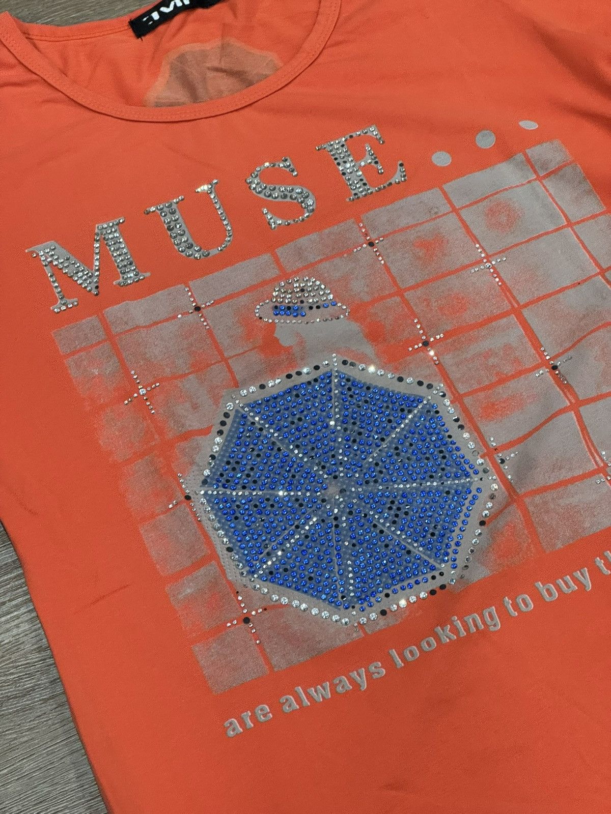 Japanese Brand Japanese Brand Rhinestone T shirt Size M / US 6-8 / IT 42-44 - 4 Thumbnail