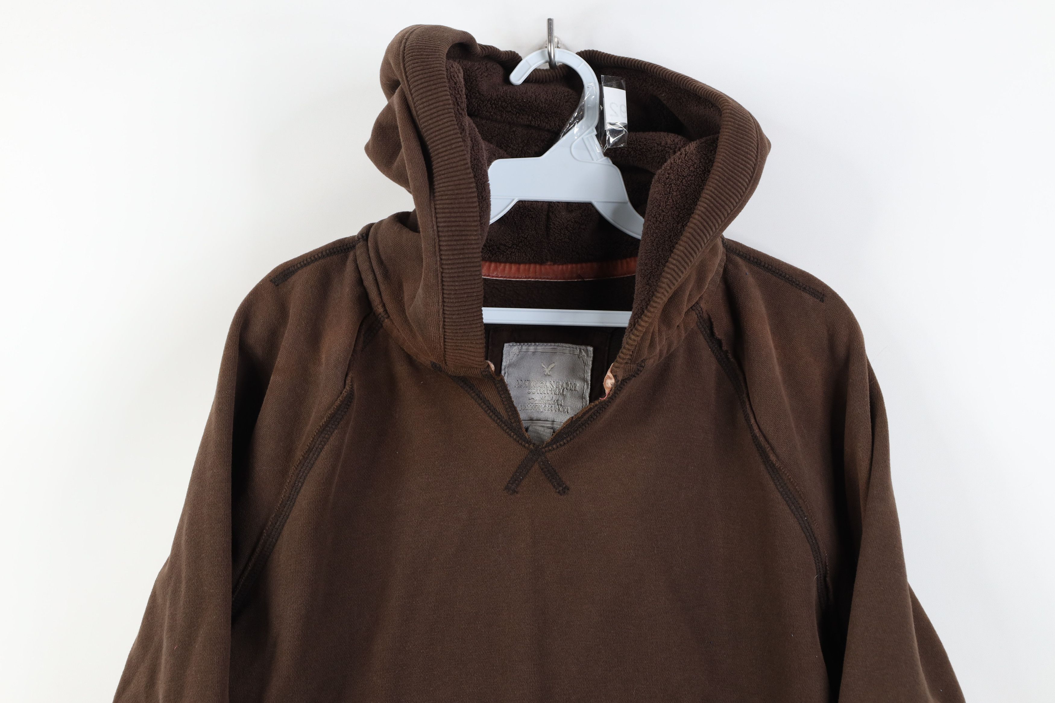 American Eagle Outfitters Vintage 90s Y2K American Eagle Babydoll Fleece Lined Hoodie Size XL / US 12-14 / IT 48-50 - 2 Thumbnail