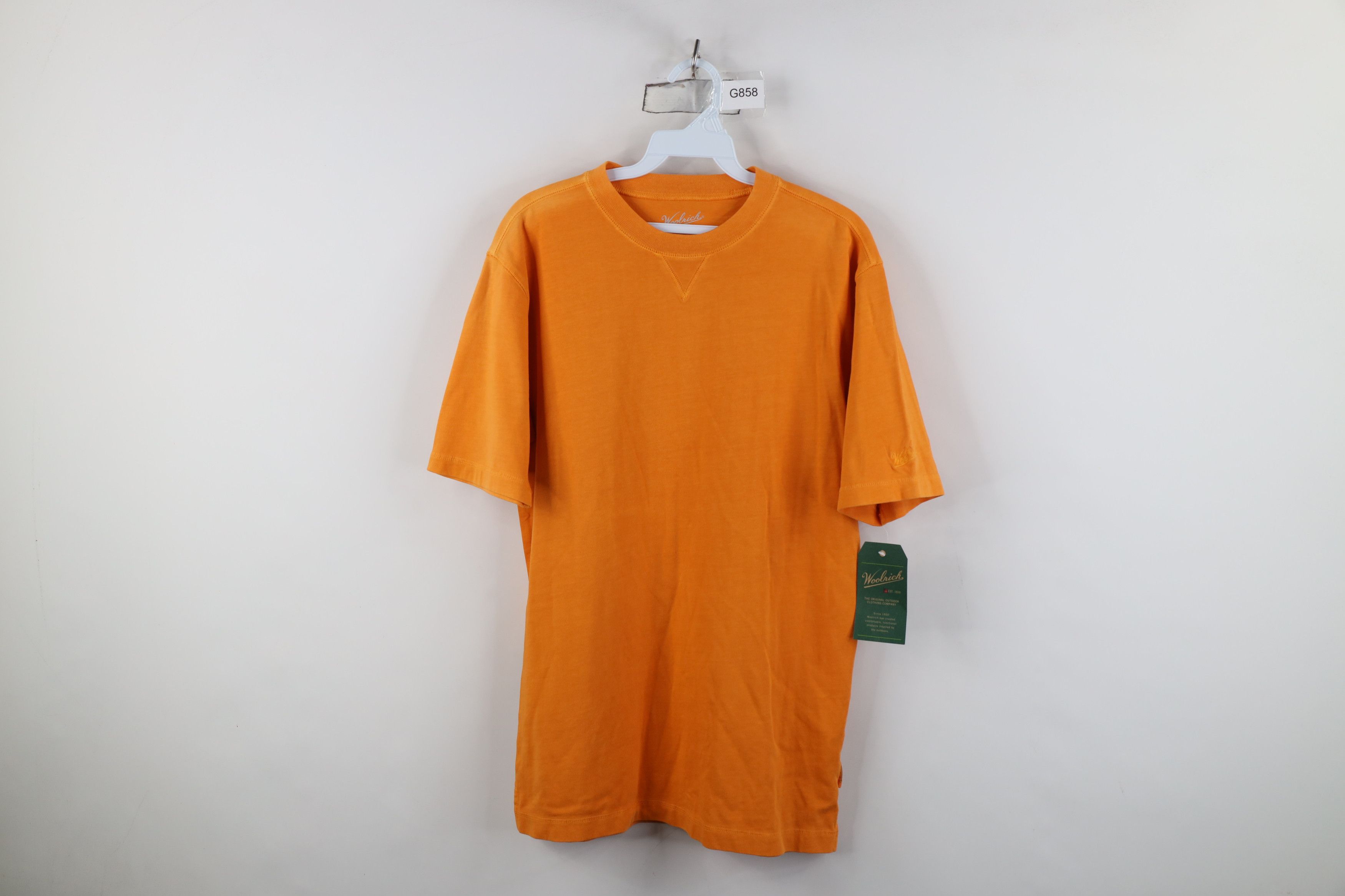 Woolrich Woolen Mills Deadstock Vintage Y2K Woolrich Dye T-Shirt Orange Cotton Size US L / EU 52-54 / 3 - 1 Thumbnail