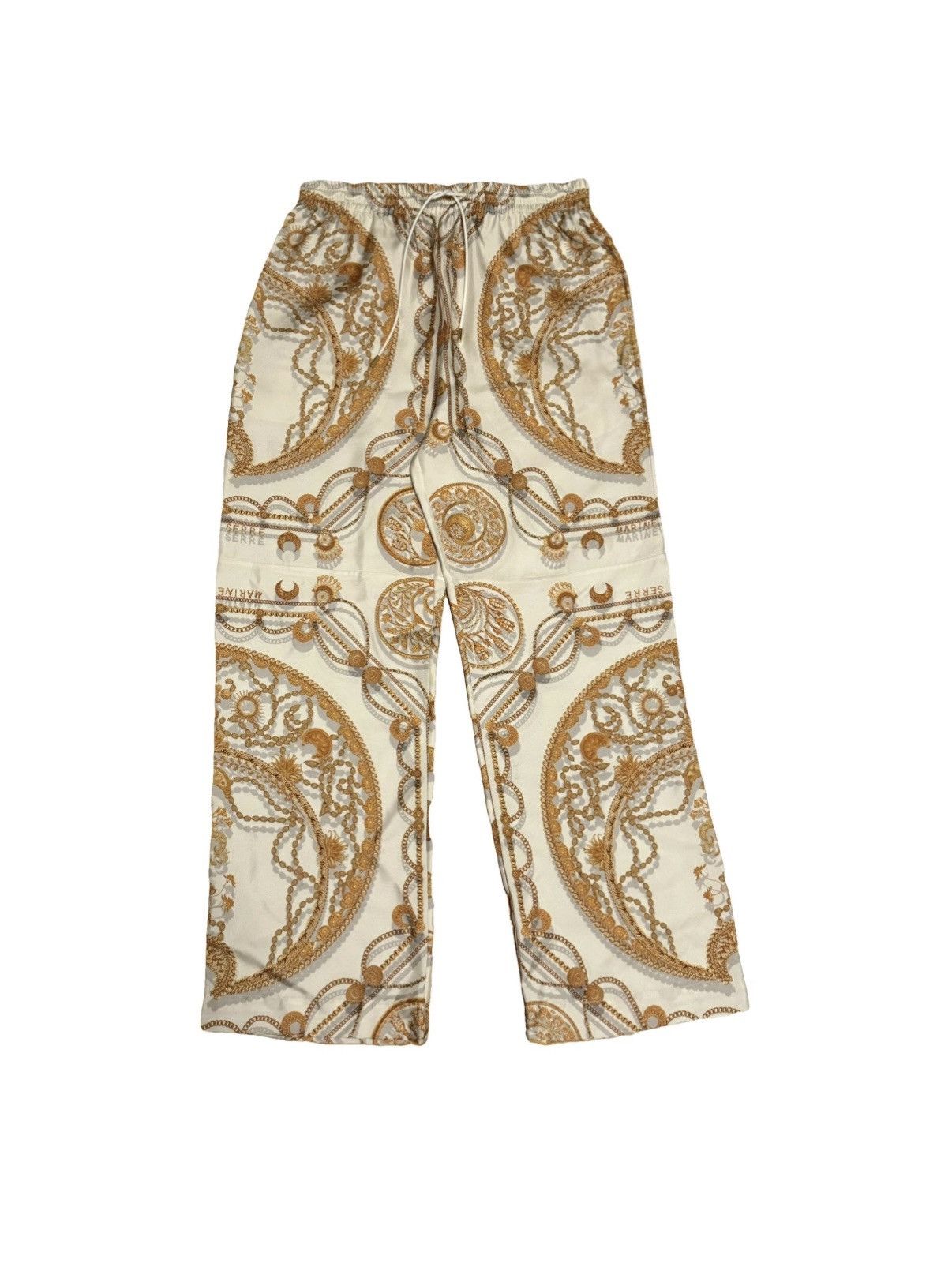 Marine Serre Marine Serre M iconic silk trousers ornament jewelry print Size 28" / US 6 / IT 42 - 1 Thumbnail