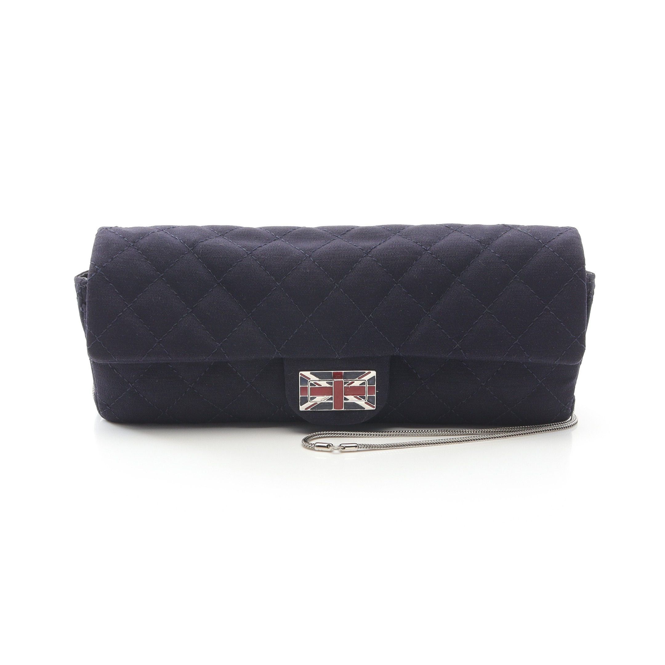 Chanel Chanel Matelasse Union Jack Chain Shoulder Bag Fabric Navy Silver Hardware Size ONE SIZE - 1 Thumbnail