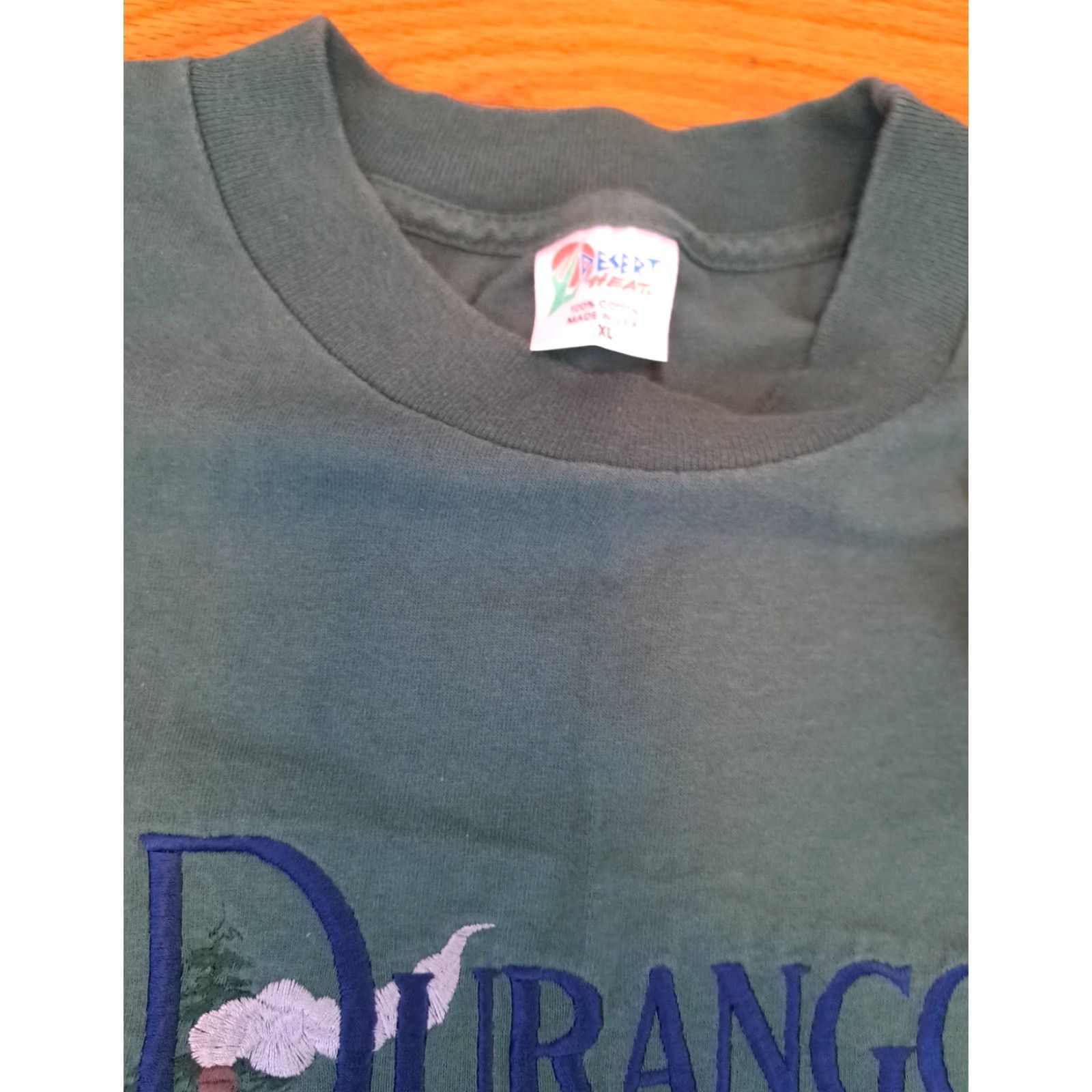Durango VINTAGE Durango Silverton Embroidered T-Shirt XL USA Single Stitch Desert Heat Shirt Mens Green USA 90s Size US XL / EU 56 / 4 - 4 Thumbnail
