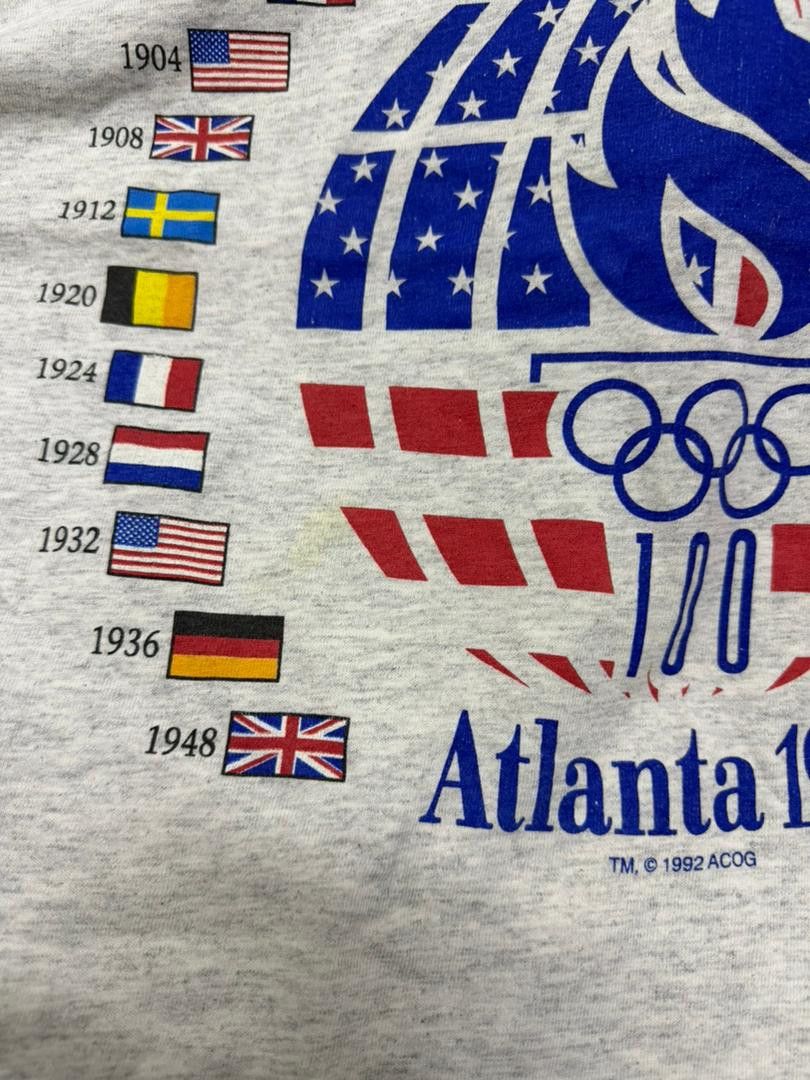 USA Olympics Vintage 1996 Atlanta Olympic Summer Games Tee Size US XL / EU 56 / 4 - 4 Thumbnail