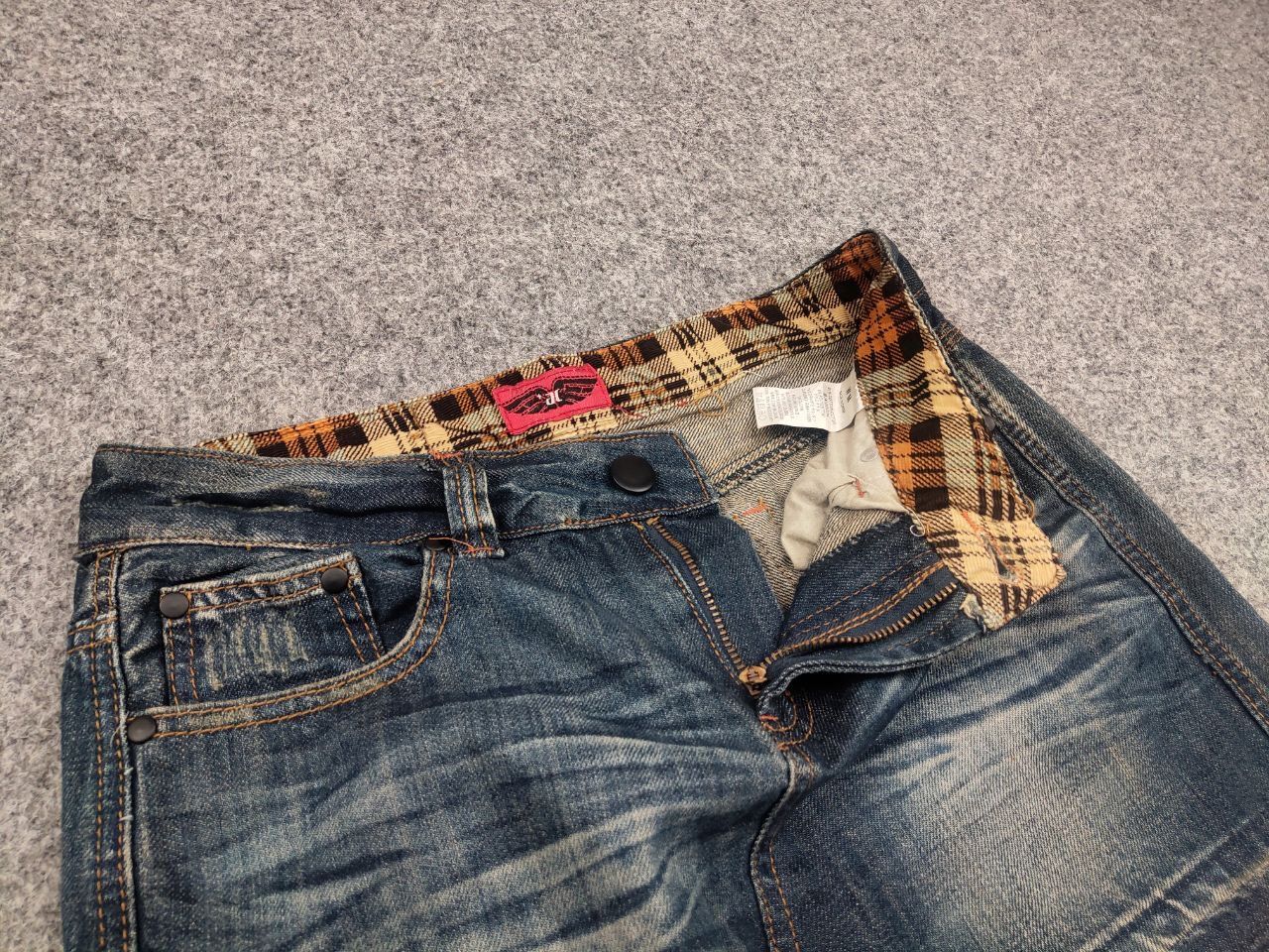 If Six Was Nine If Six Was Nine Sexy Vintage Japan Denim Mini Skirt Y2K Size 29" - 10 Thumbnail