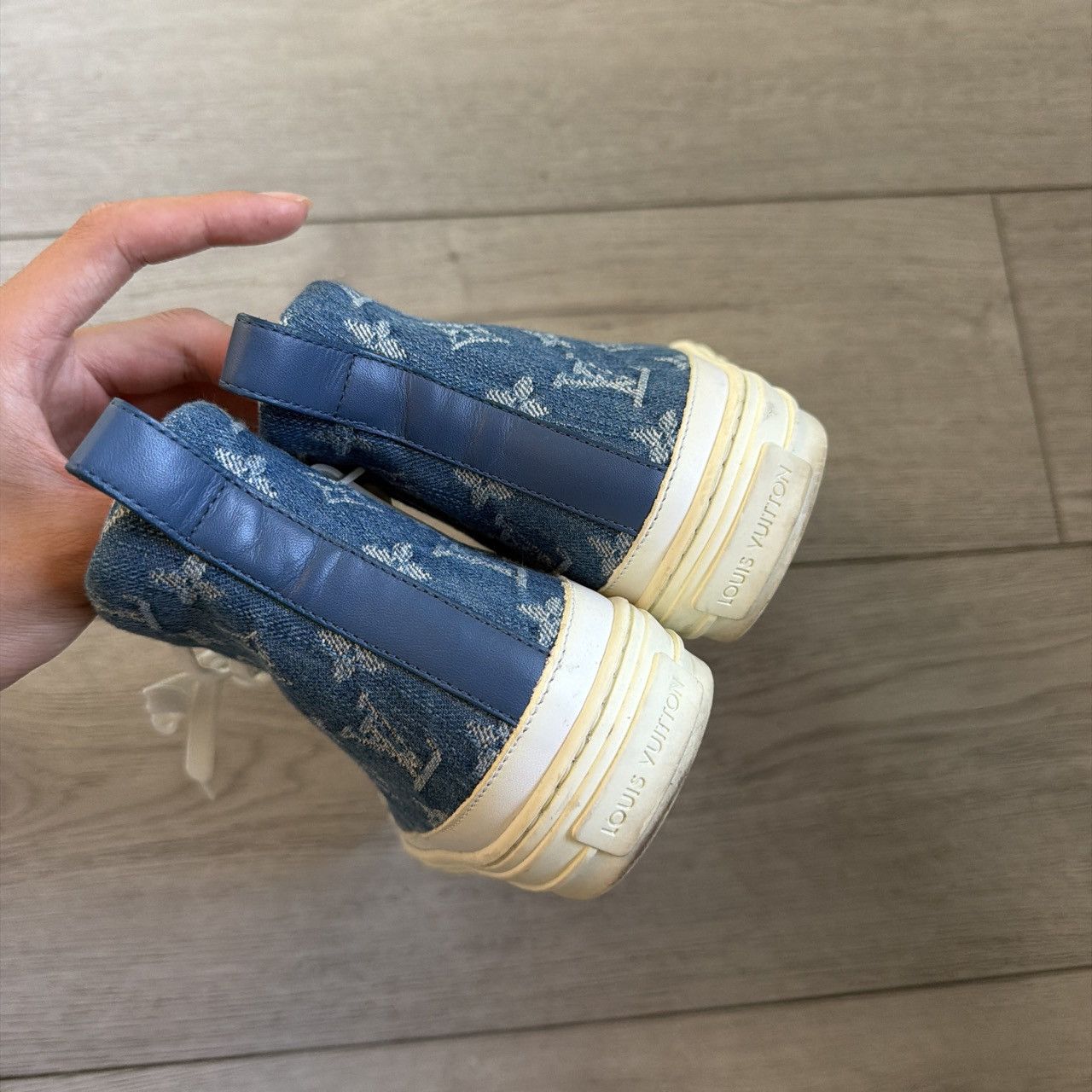 Louis Vuitton Louis Vuitton Converse High Top Sneakers Size US 7.5 / IT 37.5 - 4 Thumbnail