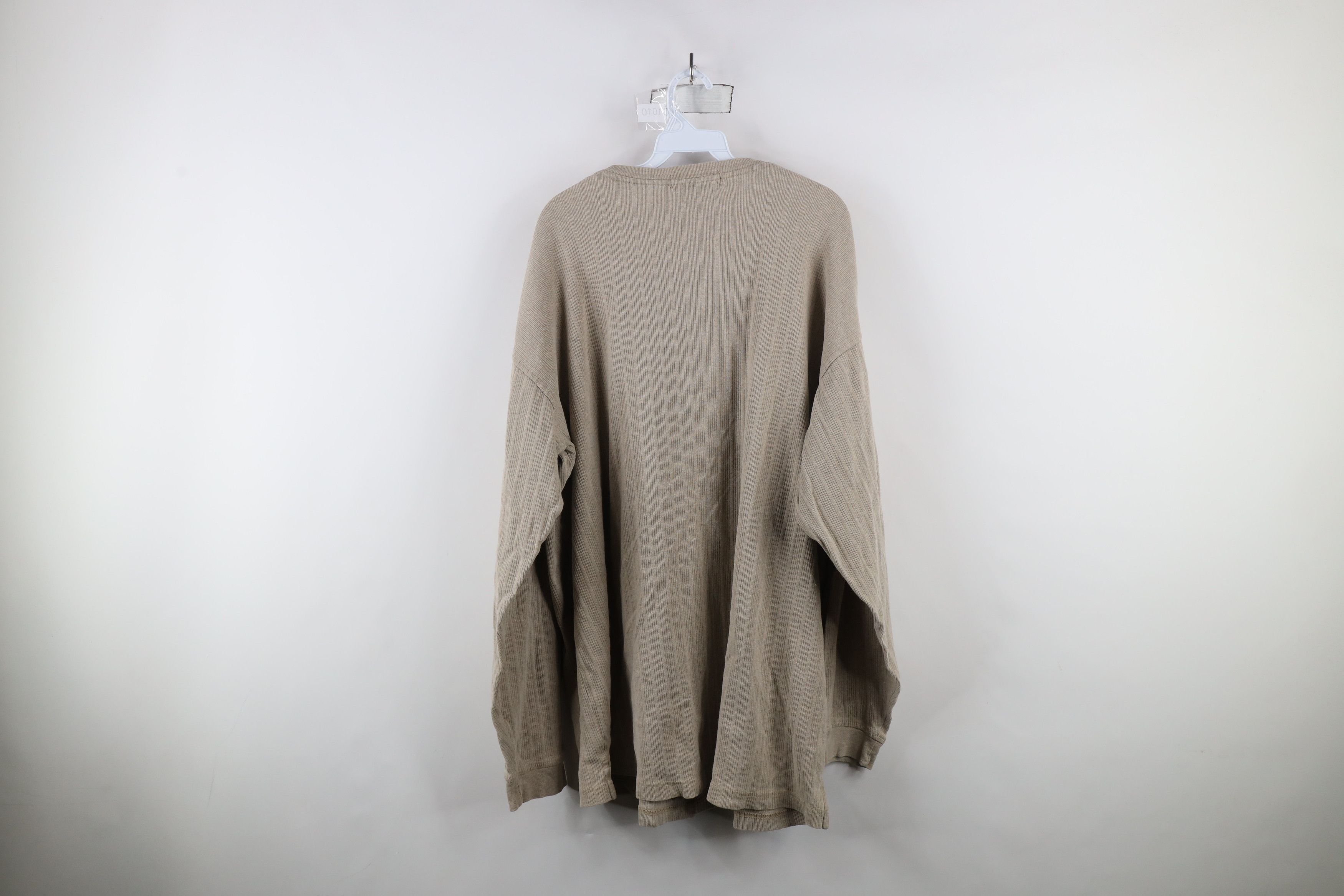 Vintage Vintage 90s Streetwear Ribbed Long Sleeve Henley T-Shirt Size US XL / EU 56 / 4 - 9 Thumbnail