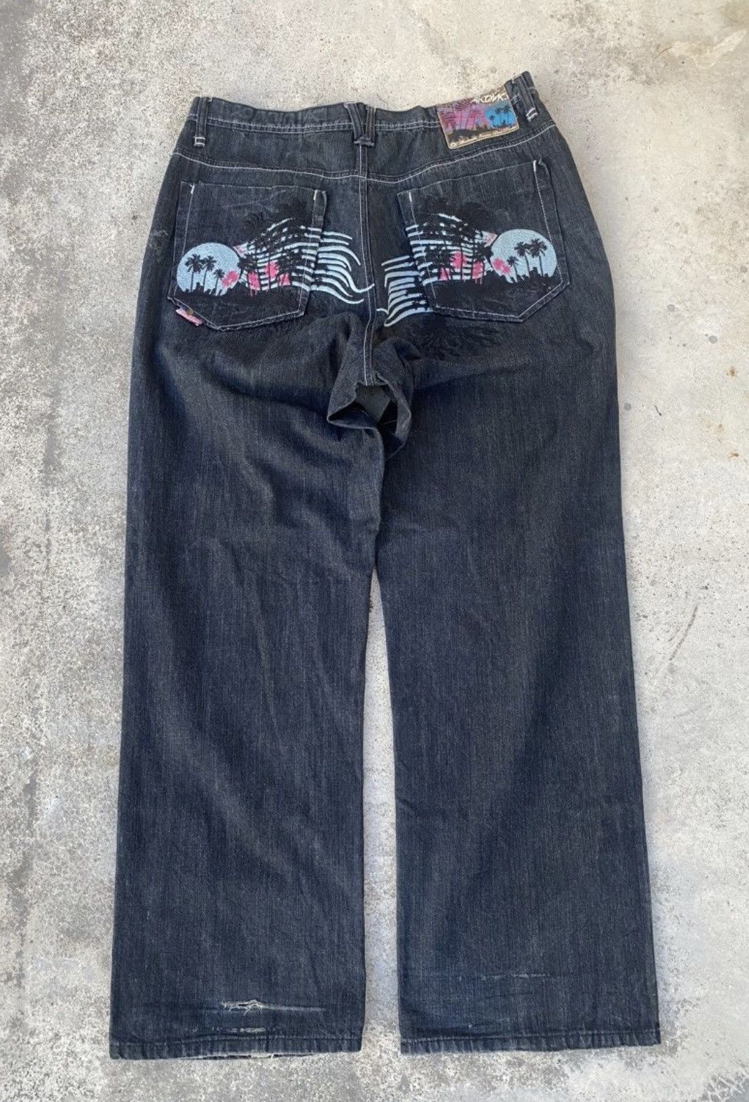 Akademiks 2000s Akademiks Baggy y2k Jnco affliction Jeans Styled Size US 36 / EU 52 - 1 Thumbnail