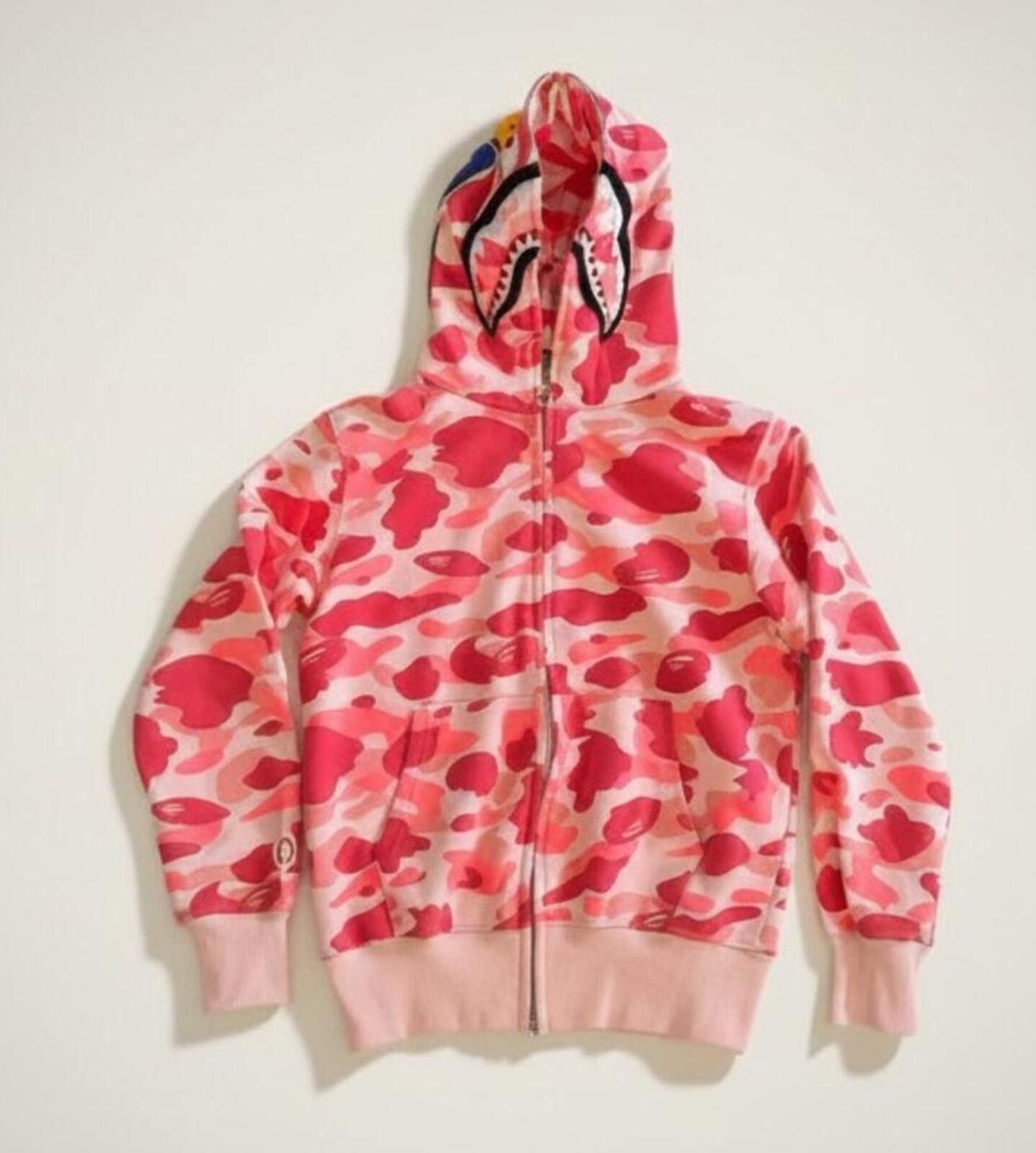 Other BAPE Pink Camo Shark Full Zip Hoodie Size S Size S / US 4 / IT 40 - 3 Thumbnail