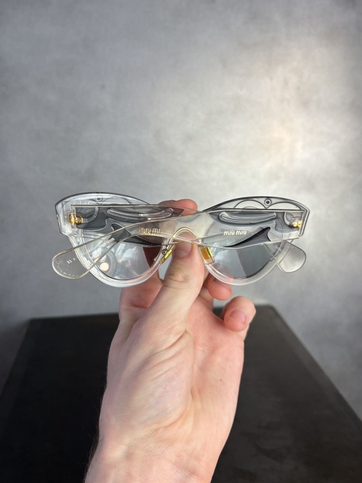 Miu Miu × Prada S/S 2014 Miu Miu Sunglasses Indie Sleeze Clear Translucent Size ONE SIZE - 18 Thumbnail