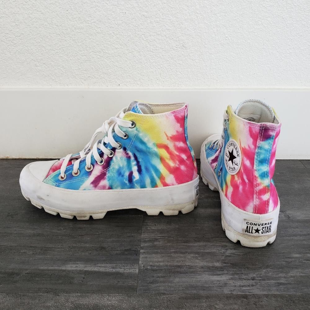 Converse Colorful Converse High Top Sneaks Size US 8.5 / IT 38.5 - 3 Thumbnail