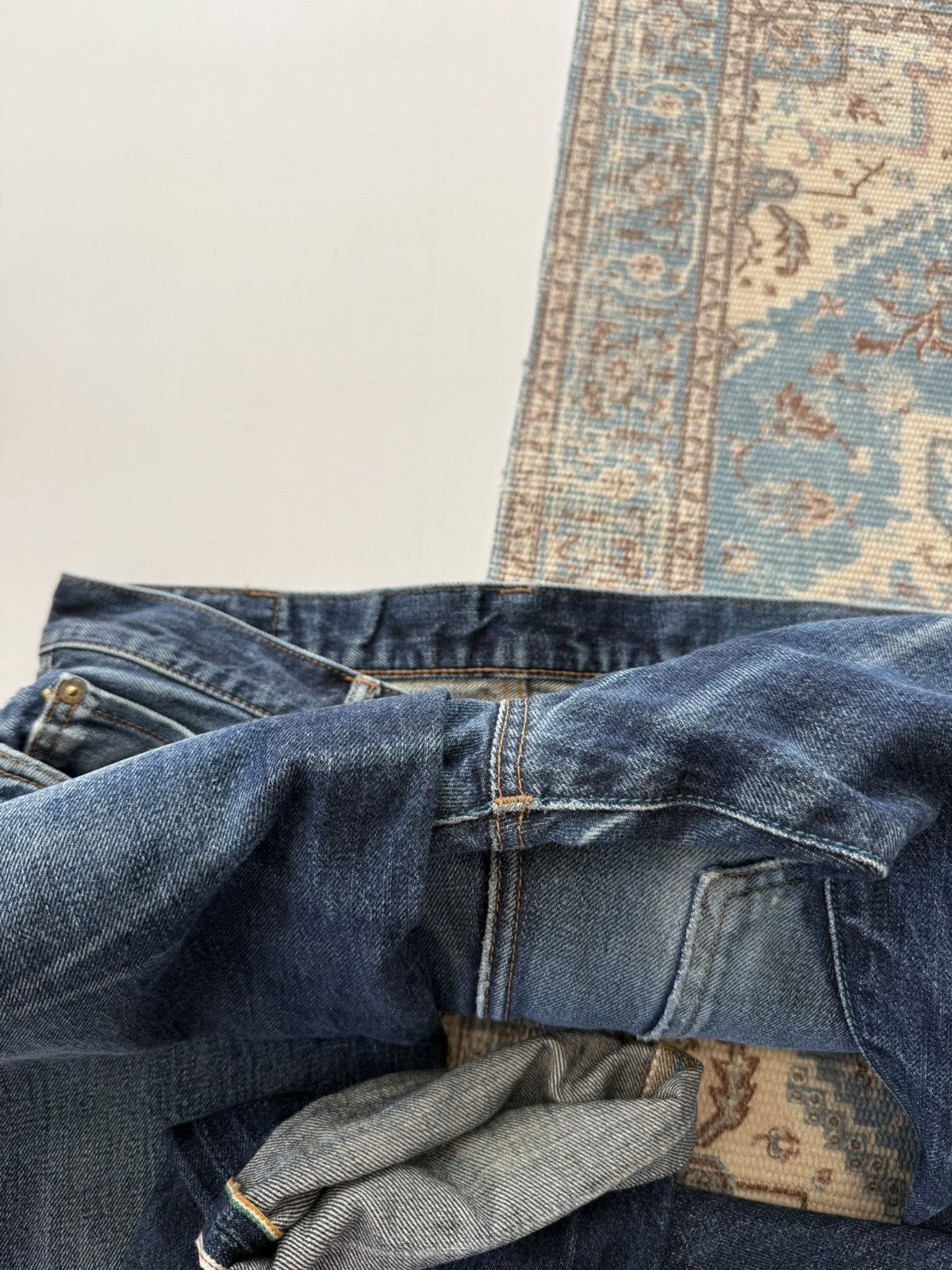 Japan Blue Japan 🇯🇵 Blue Cote d’Ivoire Cotton Selvedge Jeans Denim Pants Size US 32 / EU 48 - 10 Thumbnail