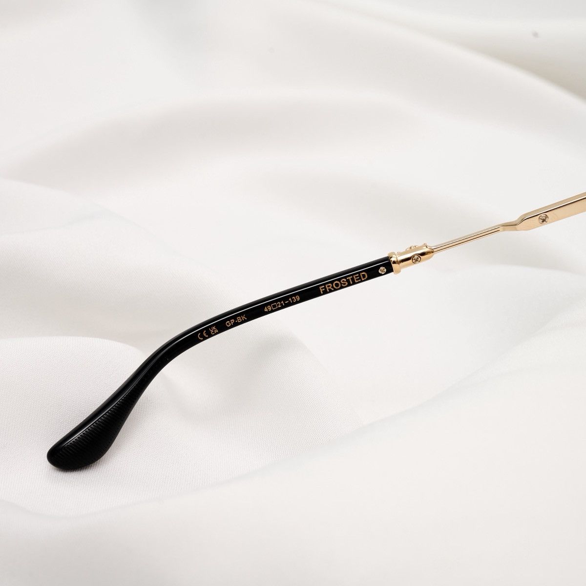 Chrome Hearts CHROME HEARTS FROSTED GOLD PLATED - BLACK GLASSES Size ONE SIZE - 5 Thumbnail