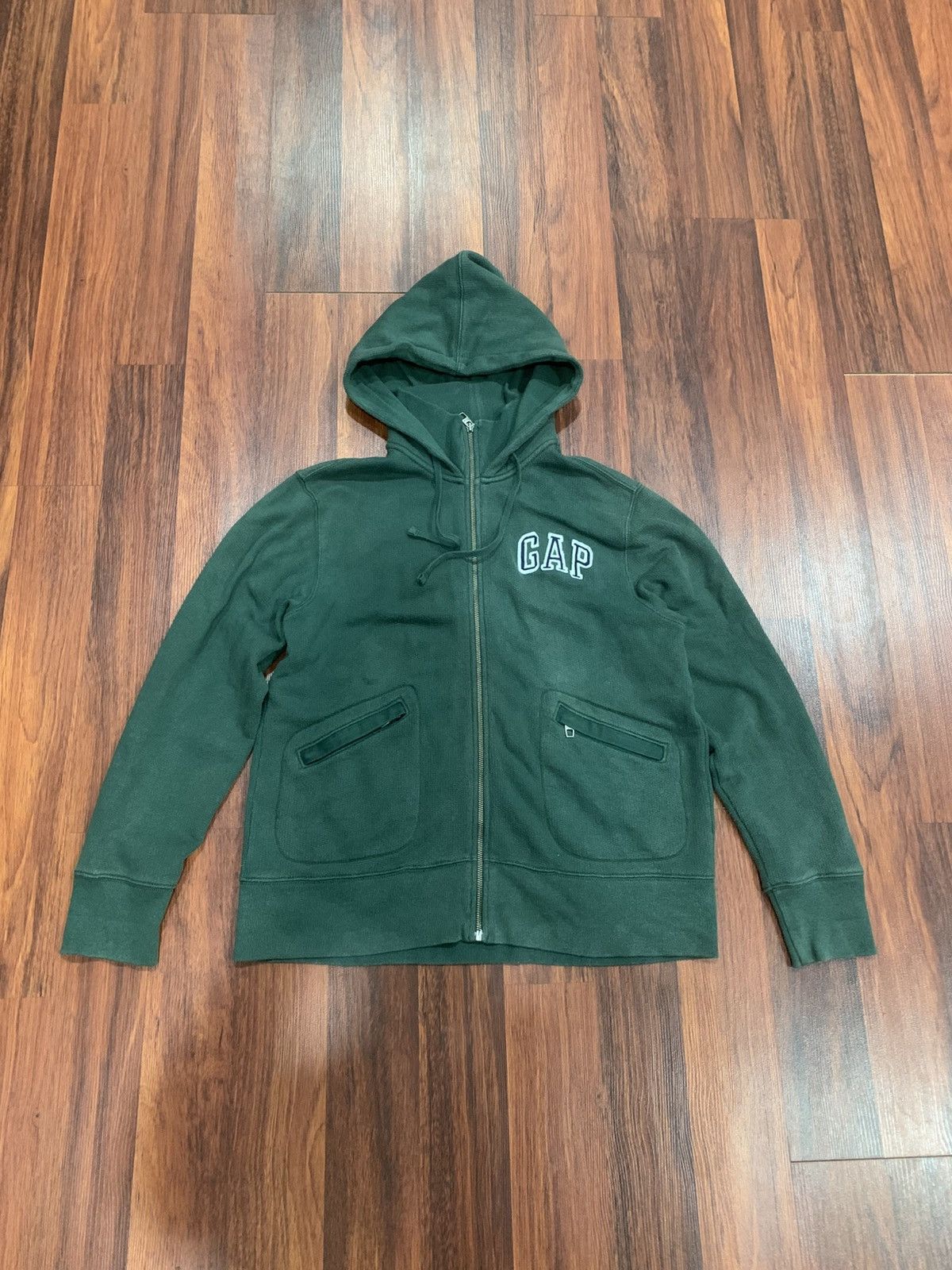 Gap Gap Double Pocket Zipper Hoodies Size US M / EU 48-50 / 2 - 1 Thumbnail