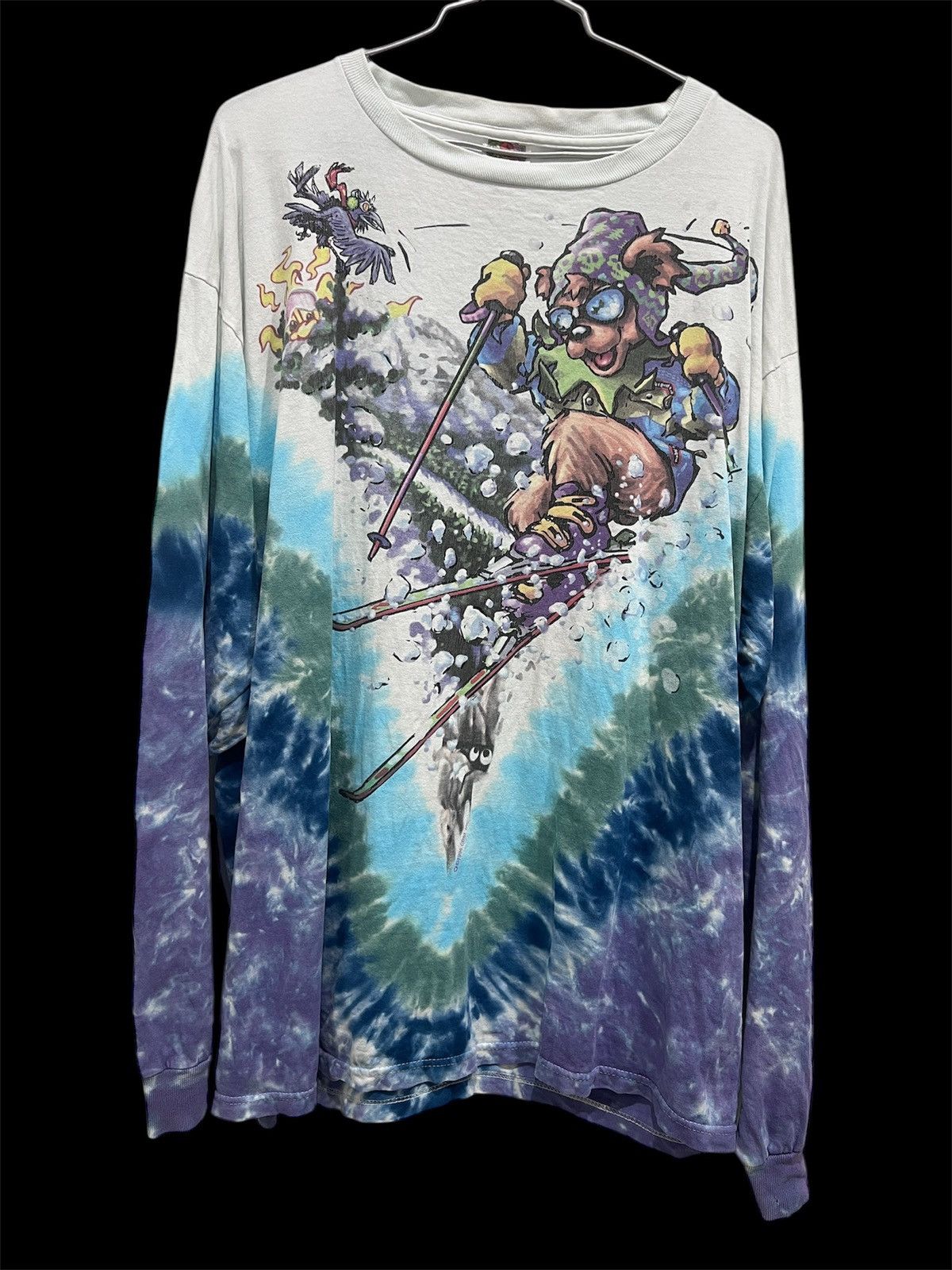 Flatbush Zombies Vintage 90s Grateful Dead Skiing bear Promo Tee XL Size US XL / EU 56 / 4 - 1 Thumbnail
