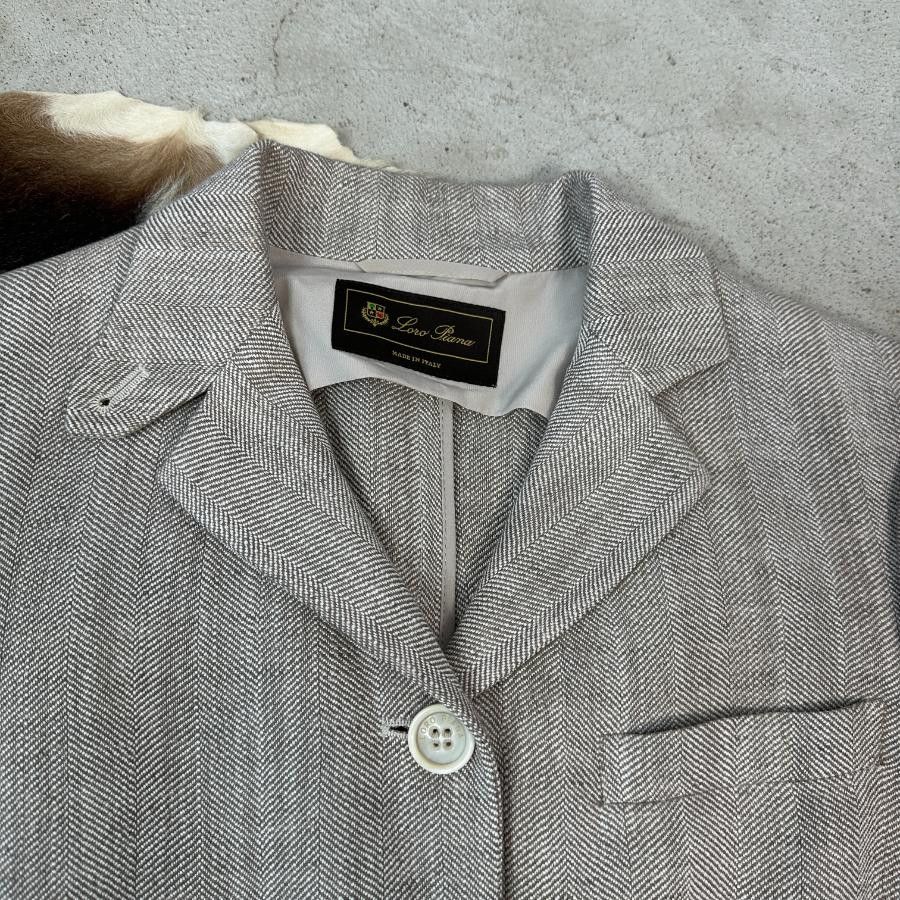 Loro Piana × Vintage Loro Piana Linen&Silk Jacket Size M / US 6-8 / IT 42-44 - 4 Thumbnail