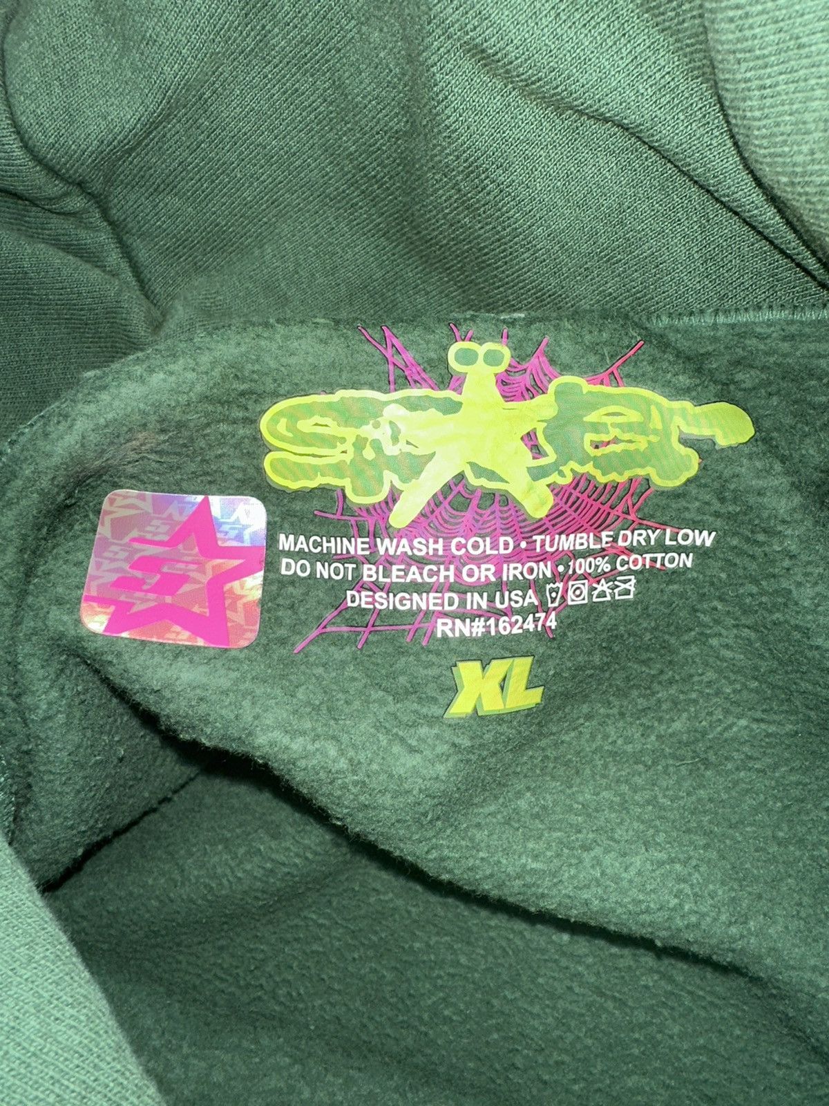Sp5der Sp5der Hunter Green Hoodie Size US XL / EU 56 / 4 - 4 Thumbnail