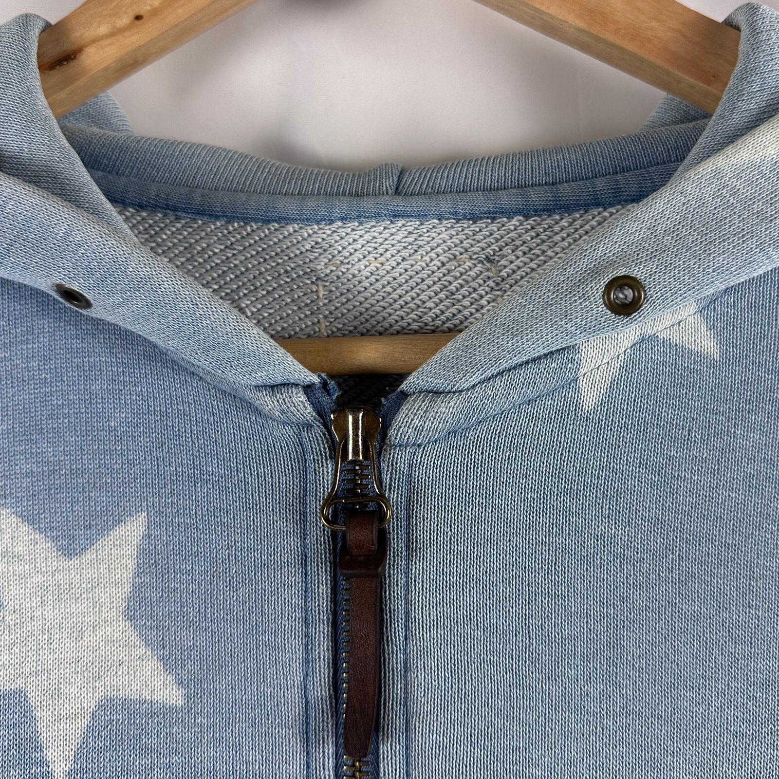 Visvim Artisan Star Blue Zip-Up Hoodie Size US S / EU 44-46 / 1 - 4 Thumbnail
