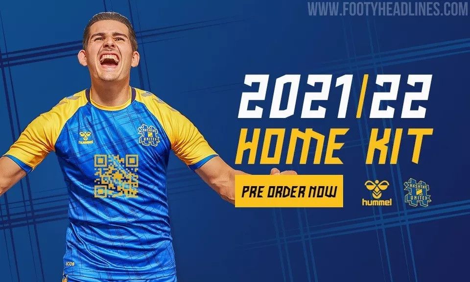 Hummel HASHTAG UNITED 2020 2021 FOOTBALL ENGLAND SOCCER JERSEY Size US M / EU 48-50 / 2 - 9 Thumbnail
