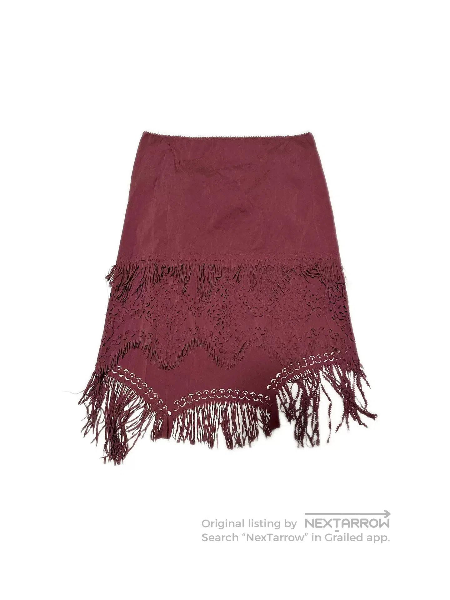 Jean Paul Gaultier Jean Paul Gaultier Cut-Out Fringe Skirt. Size 25" / US 0 / IT 36 - 5 Thumbnail