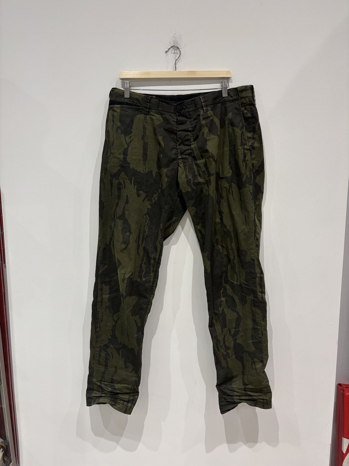 Stone Island Cotton Camo Pants