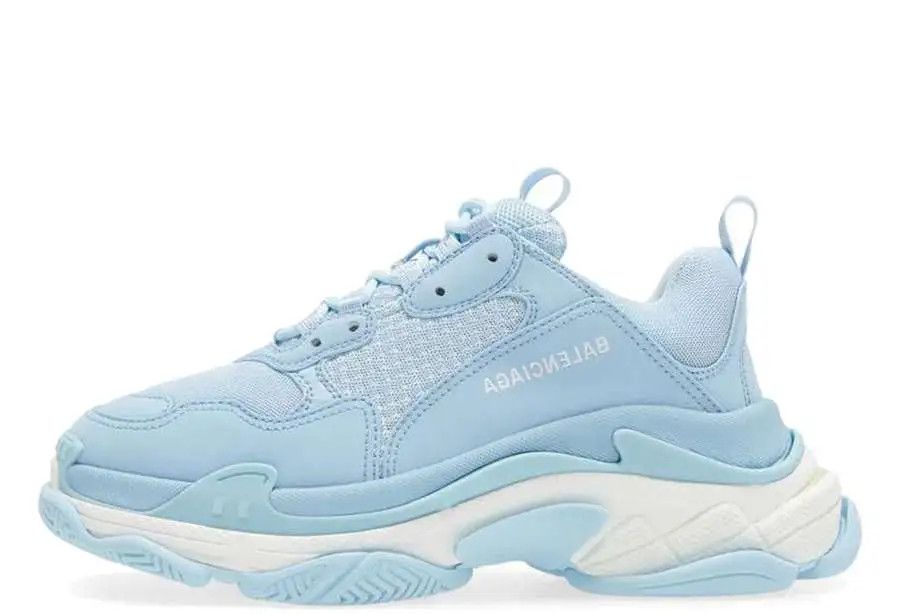 image of Balenciaga O1In1G1223 Triple S Sneaker In Light Blue, Women's (Size 4)