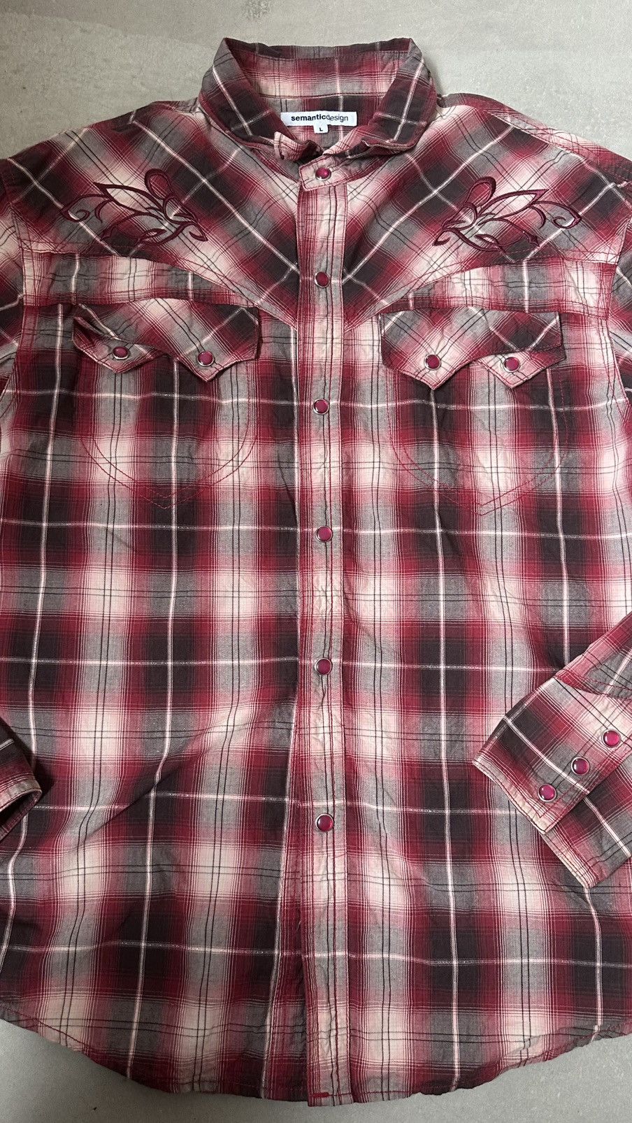 semanticdesign SEMANTIC DESIGN FLANEL WESTERN STYLE BUTTON DOWN Size US M / EU 48-50 / 2 - 2 Thumbnail