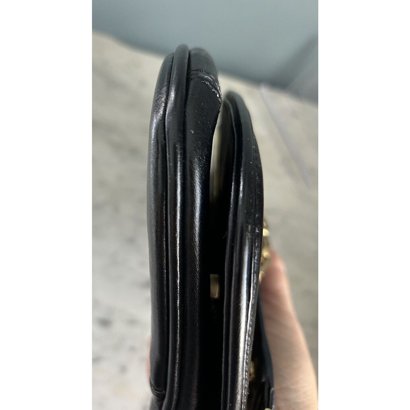 Tory Burch Tory Burch Reva Black Leather Crossbody Clutch Purse Bag Size ONE SIZE - 12 Thumbnail