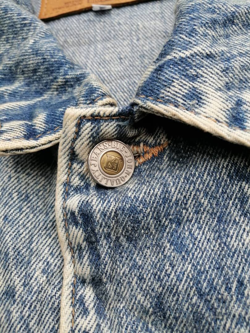 Big John × Japanese Brand × Vintage Vintage Big John SP-600 Made In Japan Acid Wash Denim Jacket Size US L / EU 52-54 / 3 - 3 Thumbnail
