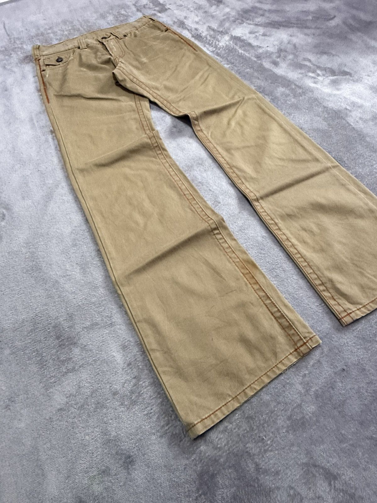 20471120 × 5351 POUR LES HOMMES × Beauty Beast 291285=Homme Flared Contrast Stitch Pants Size US 30 / EU 46 - 10 Thumbnail