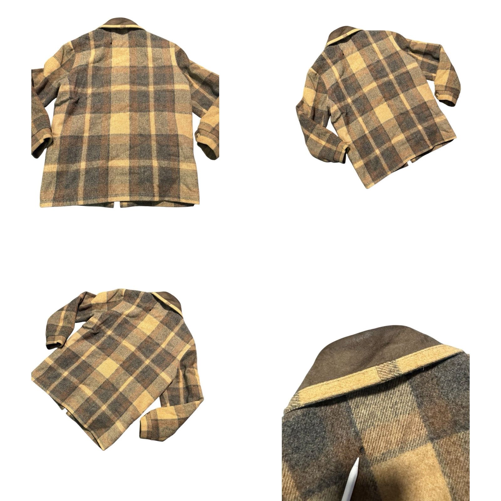 Vintage VINTAGE Woolrich Wool Blanket Fleece Lined Coat Jacket Plaid Wool Coat M Blue Mens 70s 3-in-1 Jacket Size US M / EU 48-50 / 2 - 8 Thumbnail