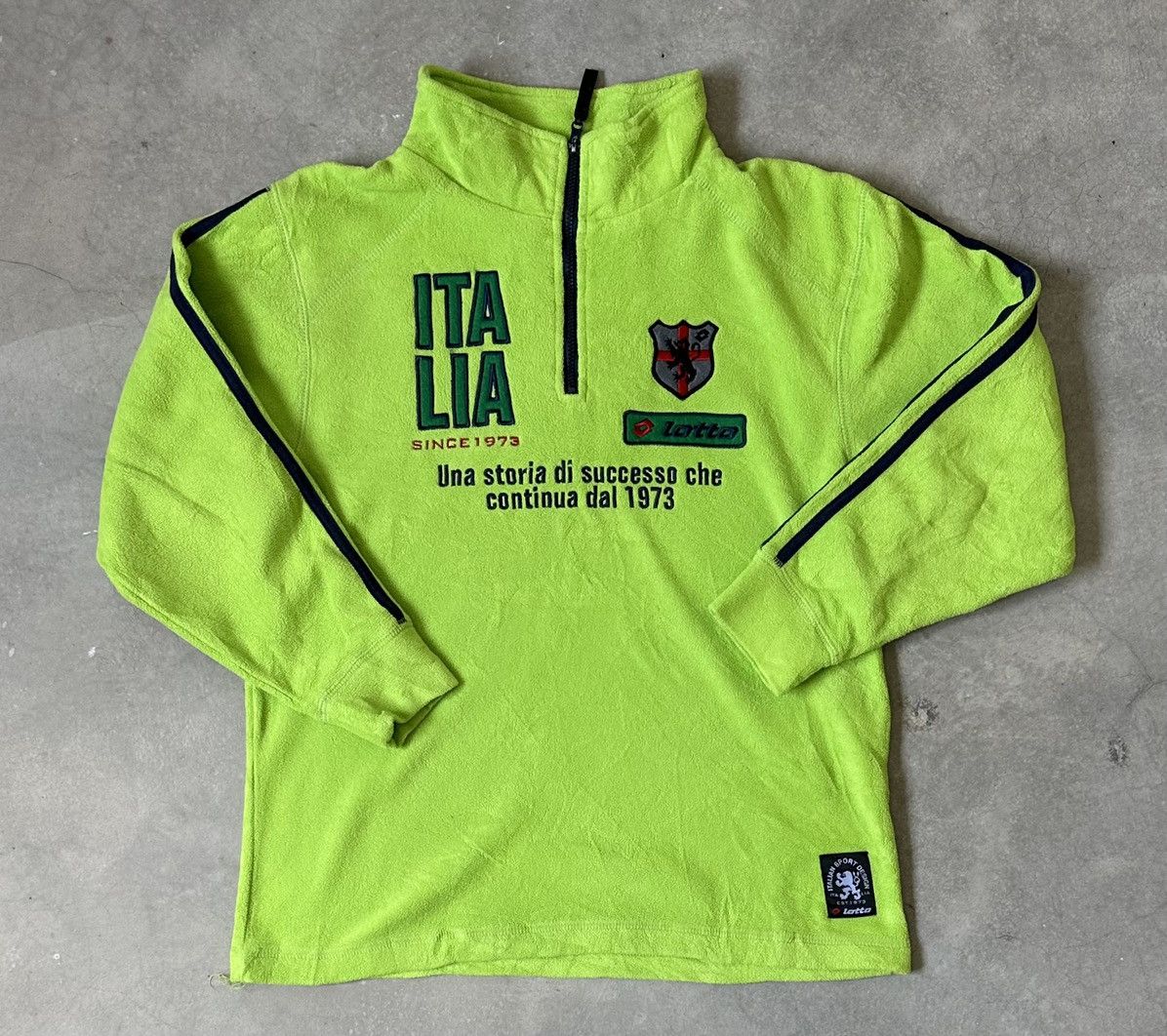 Lotto Sport VINTAGE LOTTO ITALIA FLEEZE MIDZIPPER SWEATER Size US S / EU 44-46 / 1 - 1 Thumbnail