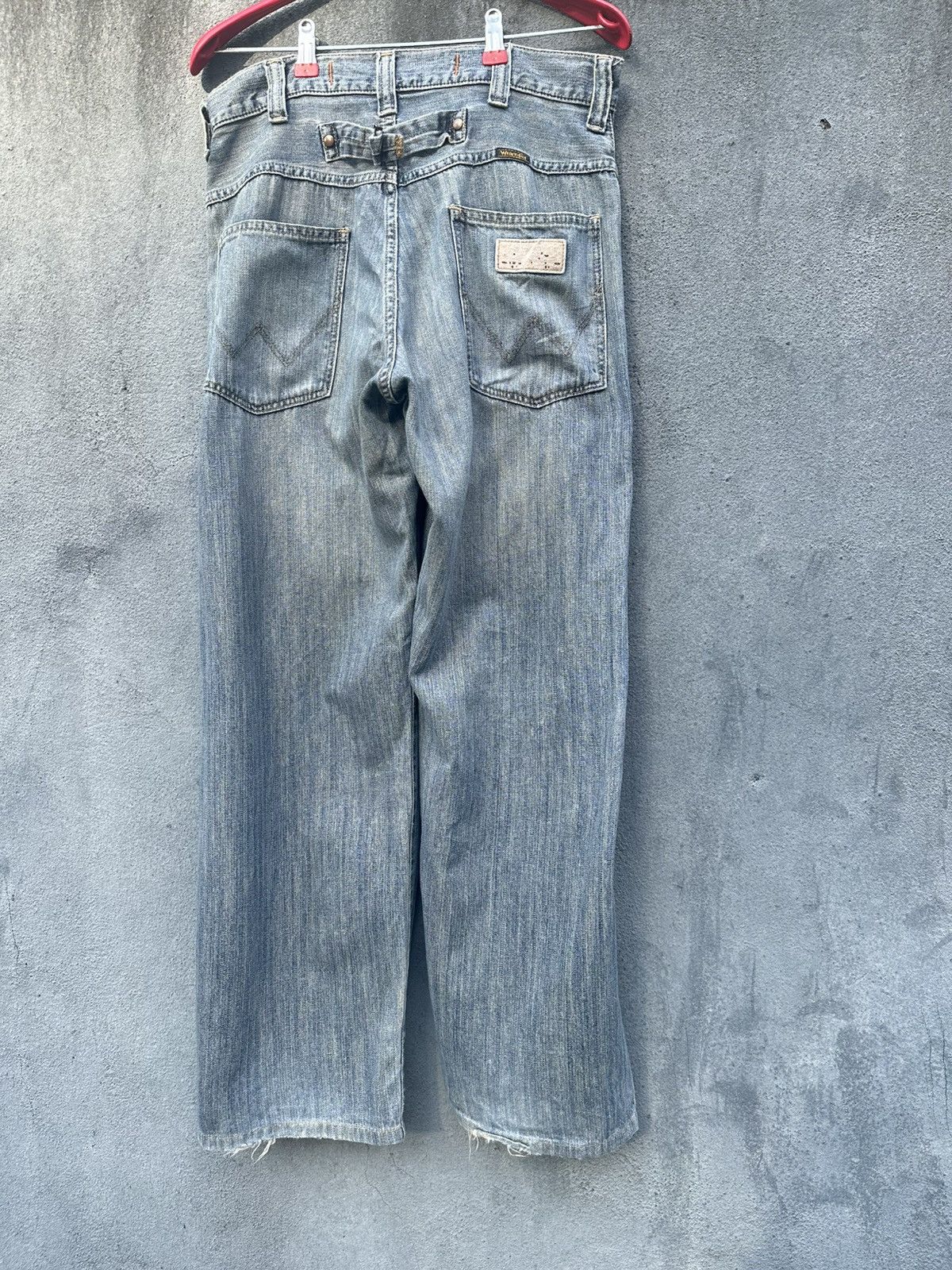Wrangler 👹Vintage Wrangler Faded Baggy Jeans Size US 32 / EU 48 - 3 Thumbnail