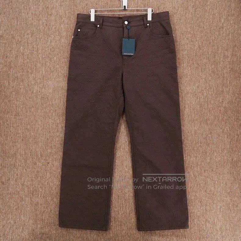 Louis Vuitton Louis Vuitton SS25 Logo Print Denim Jeans. Size US 38 / EU 54 - 1 Thumbnail