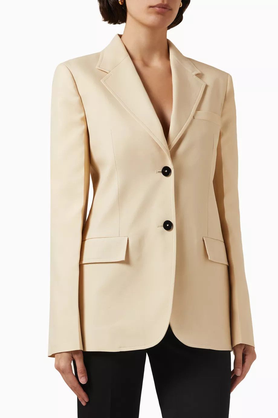 Jil Sander o1y0925 Blazer in Beige Size S / US 4 / IT 40 - 1 Thumbnail