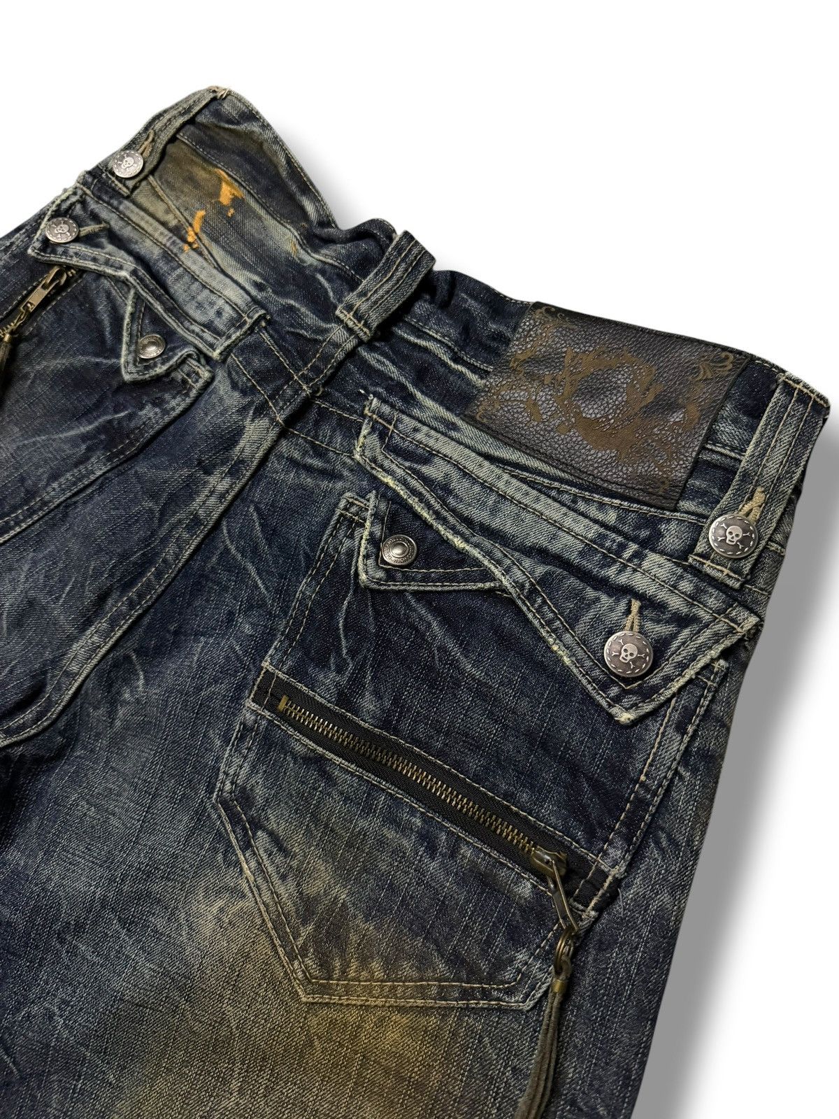 Japanese Brand Vintage Japanese Brand Skull Archive Y2K | Bootcut Fit | W31 Size US 31 - 8 Thumbnail