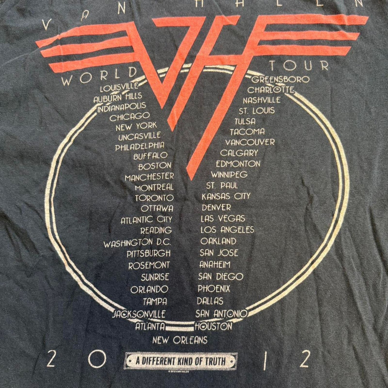 Gildan Van halen 2012 tour shirt Size S / US 4 / IT 40 - 4 Thumbnail