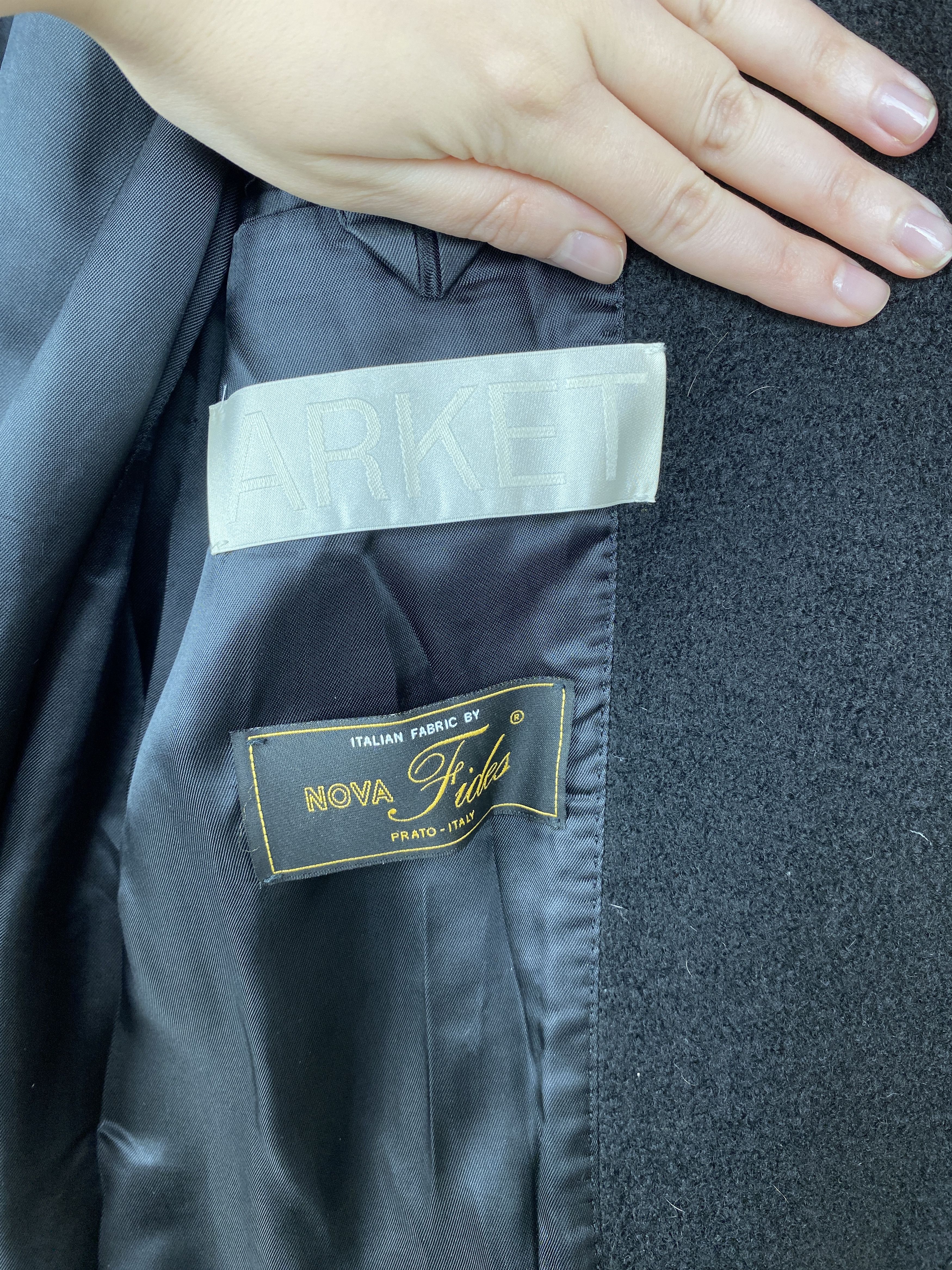 Arket Arket Nova Fides Wool Boucle Black Oversized Casual Coat Size M / US 6-8 / IT 42-44 - 11 Thumbnail