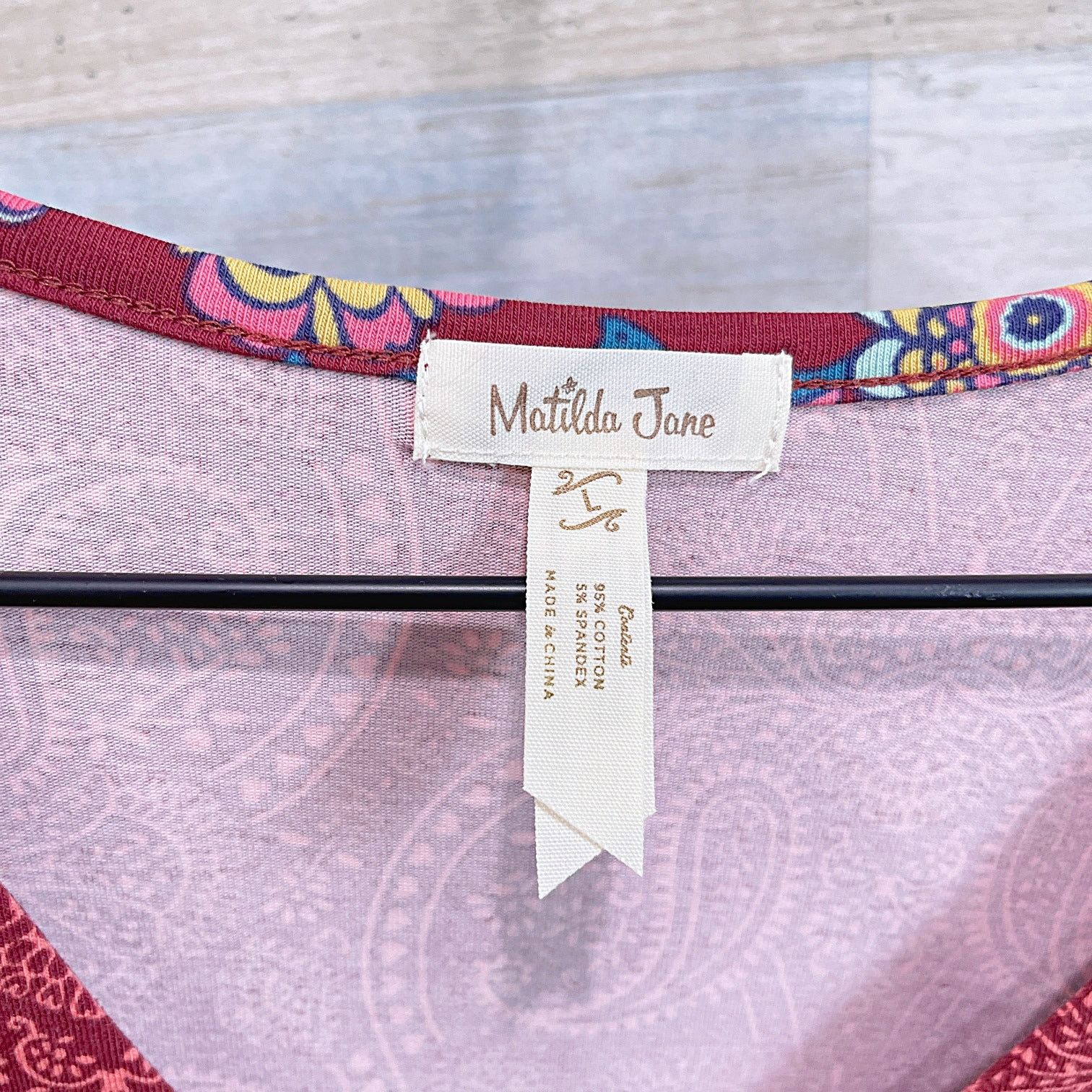 Other Matilda Jane Ariana Paisley Tie Waist Dress Red Womens Large Size L / US 10 / IT 46 - 6 Thumbnail