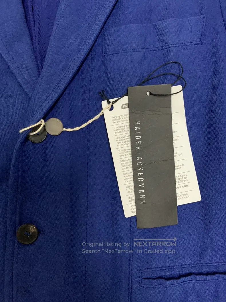 Haider Ackermann Haider Ackermann Ink Blue Silk Cotton Blended Long Coat Size US S / EU 44-46 / 1 - 4 Thumbnail