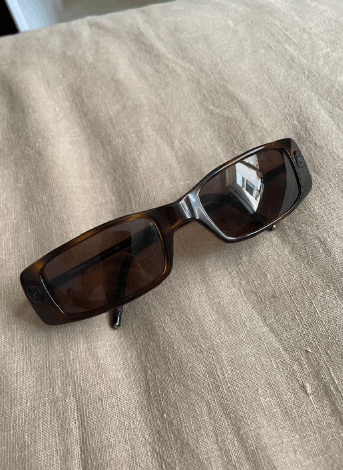 Chanel CHANEL Sunglasses 5036 Mask Rimless Rhinestone 4017 Vintage Size ONE SIZE - 1 Thumbnail
