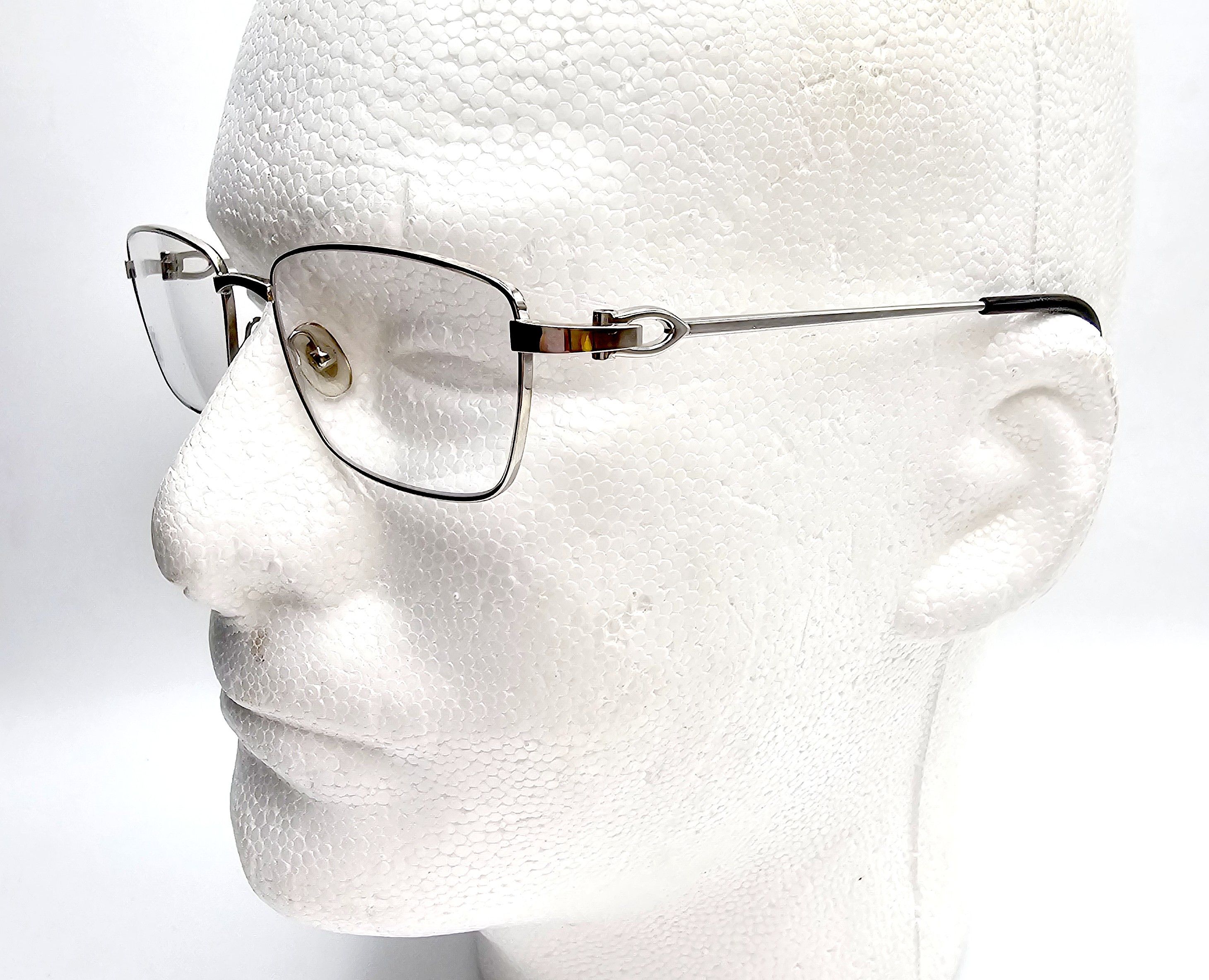 Cartier NEW! Cartier C-Decor Full Rim Silver Glasses Size ONE SIZE - 16 Thumbnail