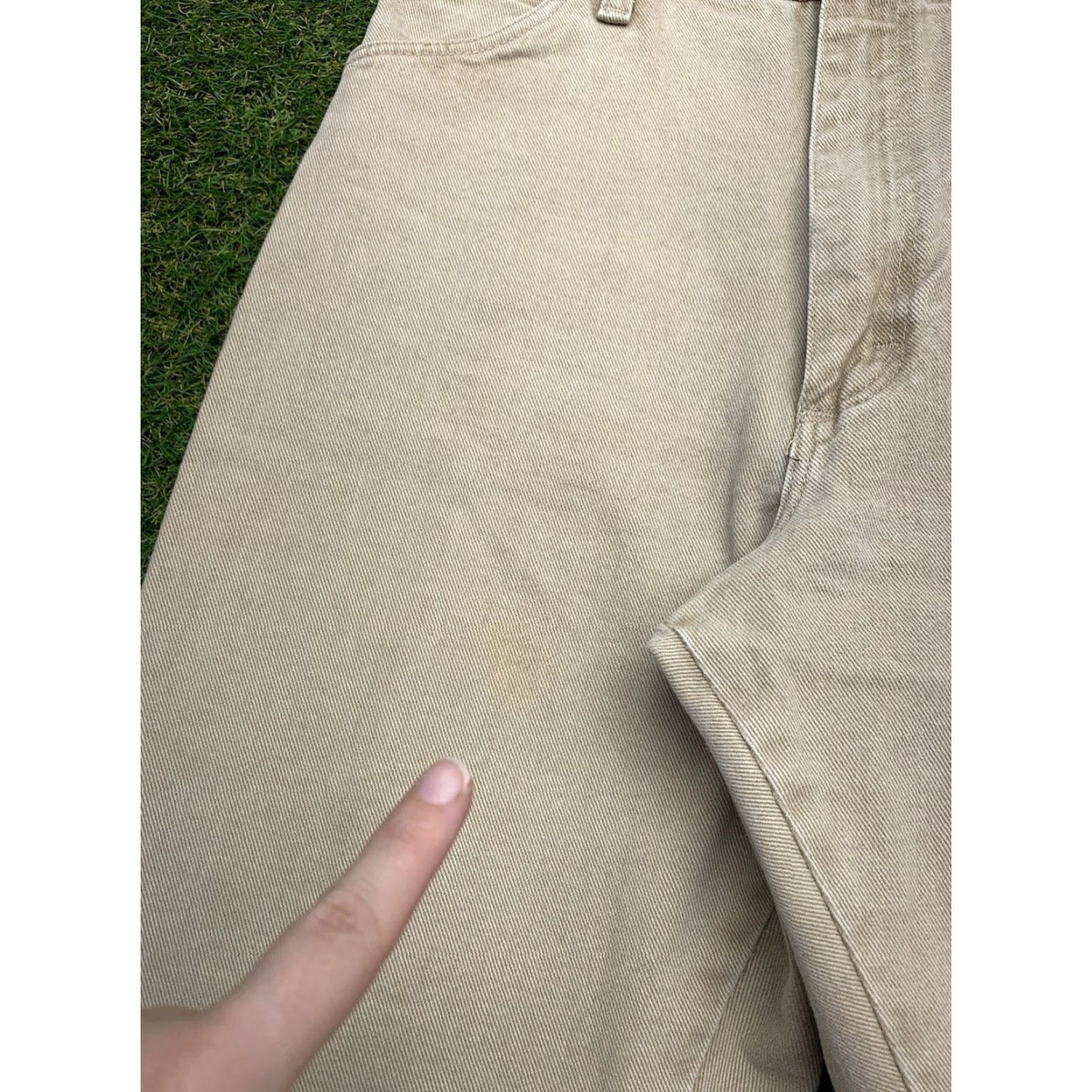 Wrangler Wrangler Jeans Womens 11 11x34 Beige Denim Slim Cowboy Cut Tapered Leg 14MWZWH Size 32" / US 10 / IT 46 - 5 Thumbnail