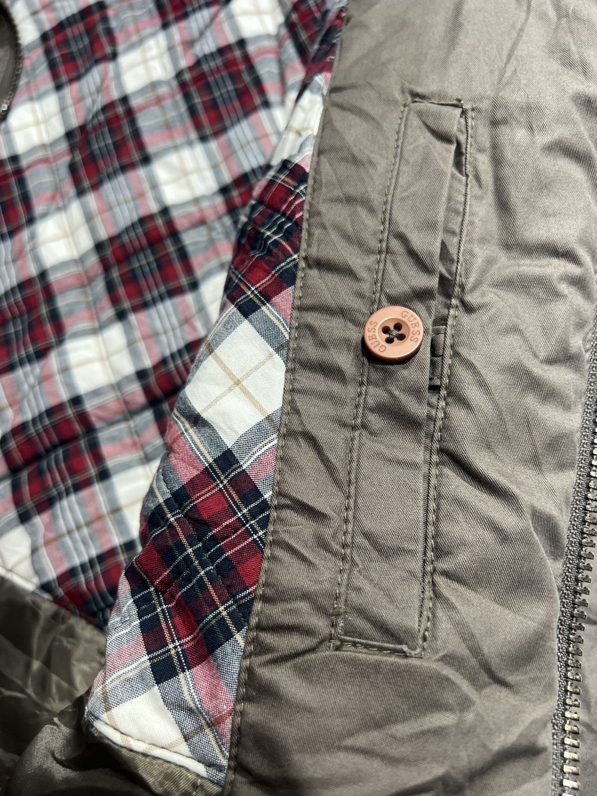 Guess Guess Men's Military Quilted Cotton M65 Field Jacket Size US M / EU 48-50 / 2 - 17 Thumbnail
